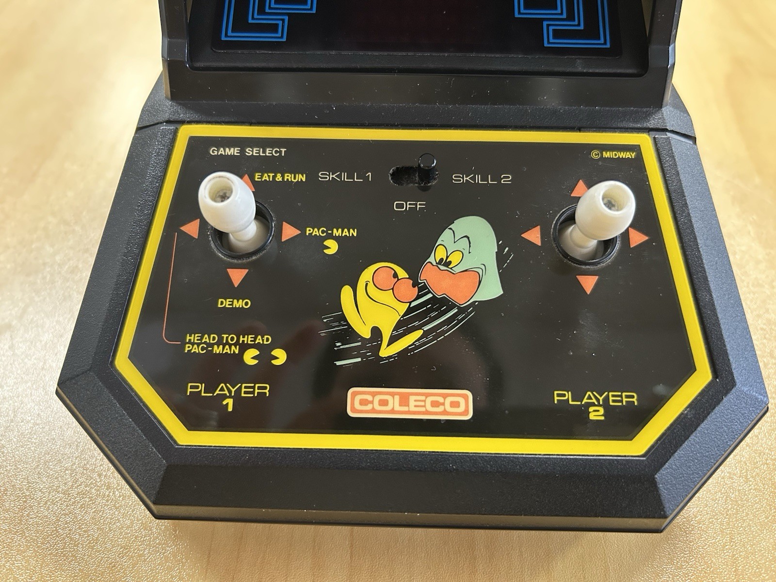 Midway Coleco PAC-MAN Mini Arcade Game 77324A 2390 Japan 1981 Battery Operated
