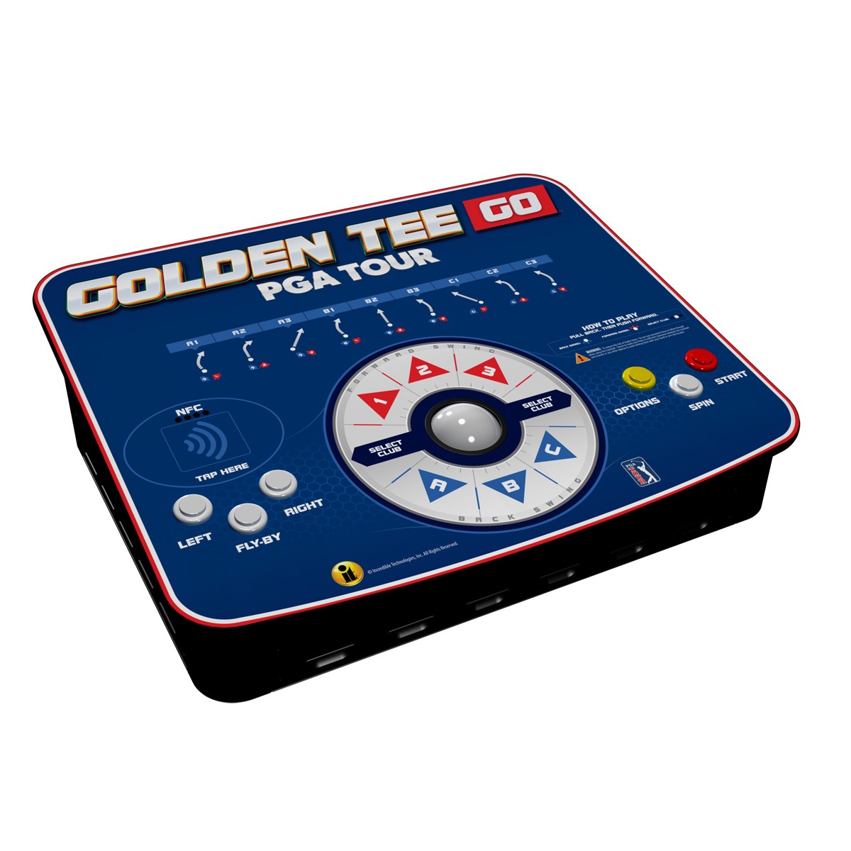 Golden Tee Go PGA Tour Portable Golf Game – 2026 – With Stand – Free Play