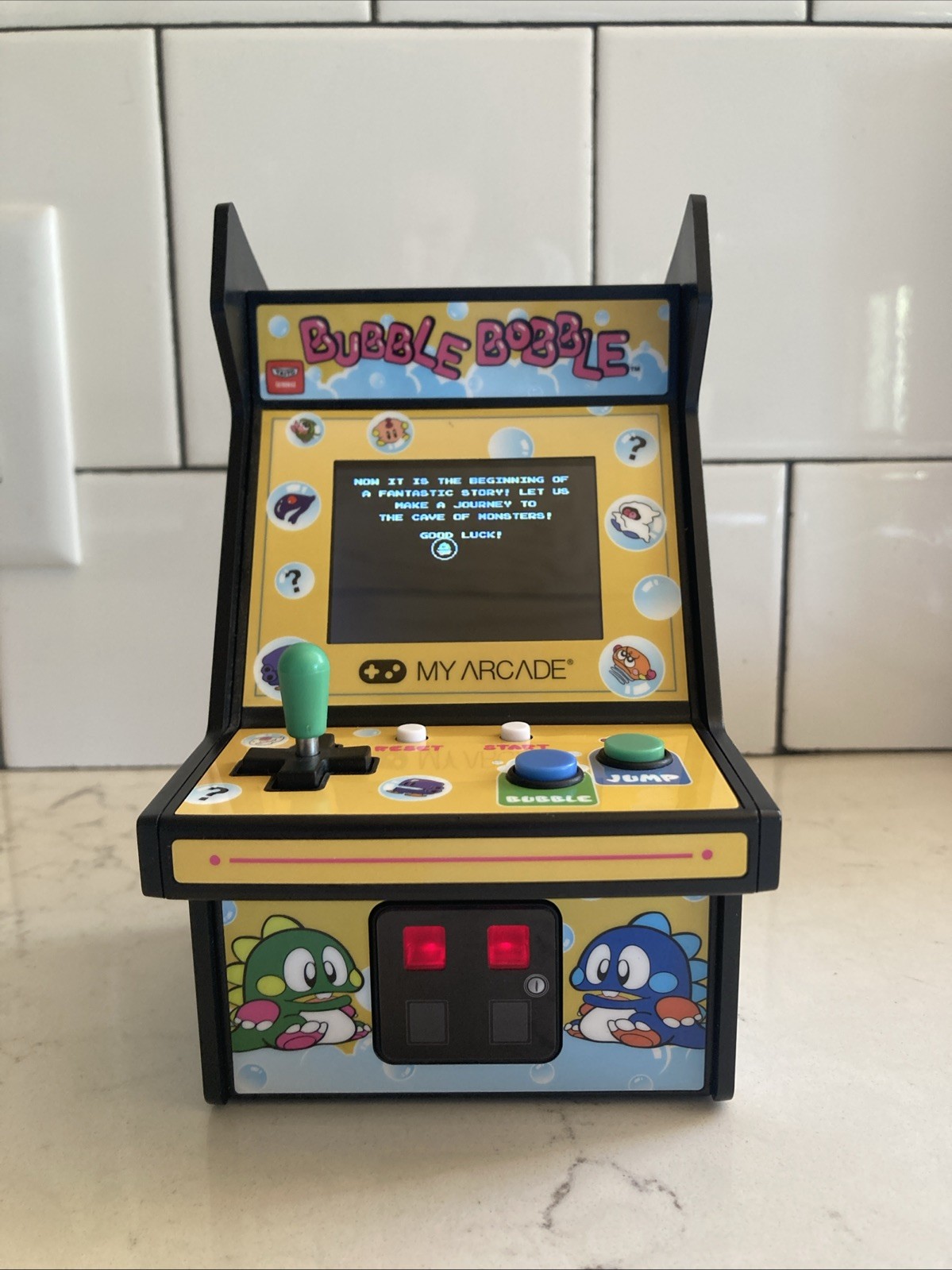 WB My Arcade DGUNL-3241 Bubble Bobble Micro Player Retro Arcade Machine – 6.75″