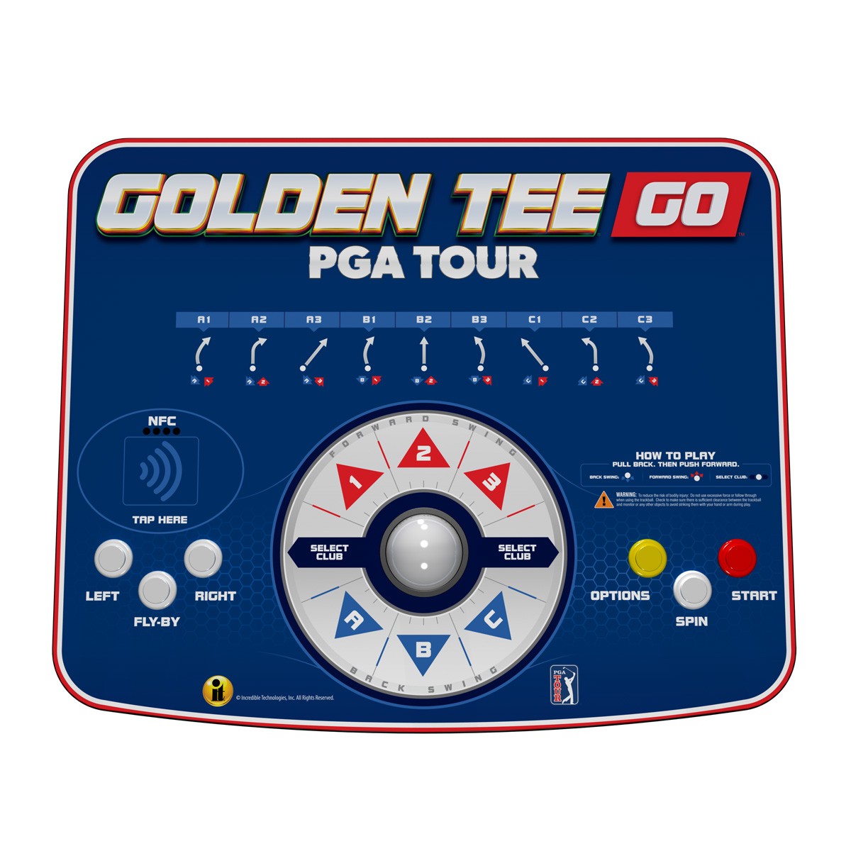 Golden Tee Go PGA Tour Portable Golf Game – 2026 – With Stand – Free Play
