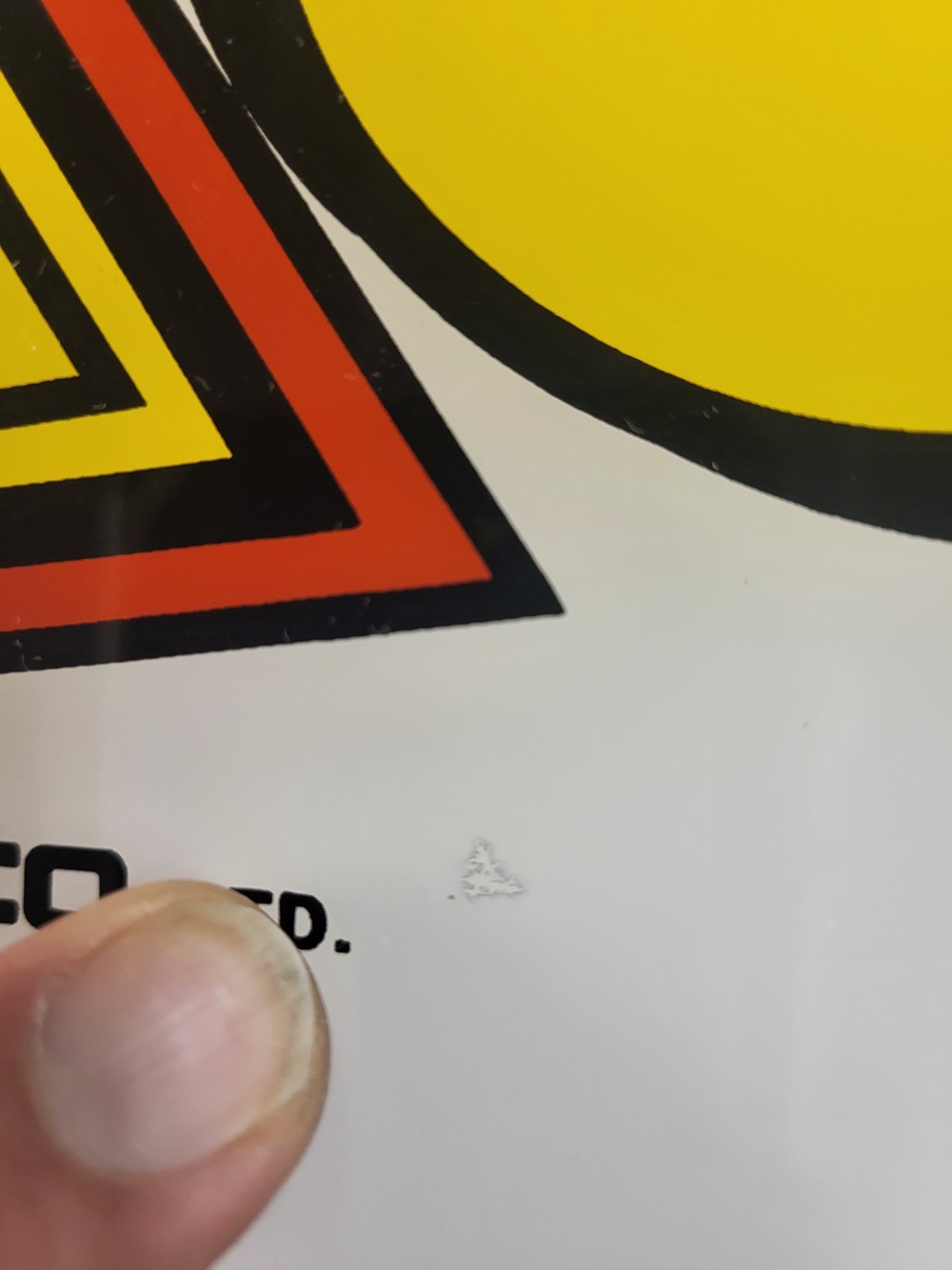 Super Pac-Man arcade header marquee translight