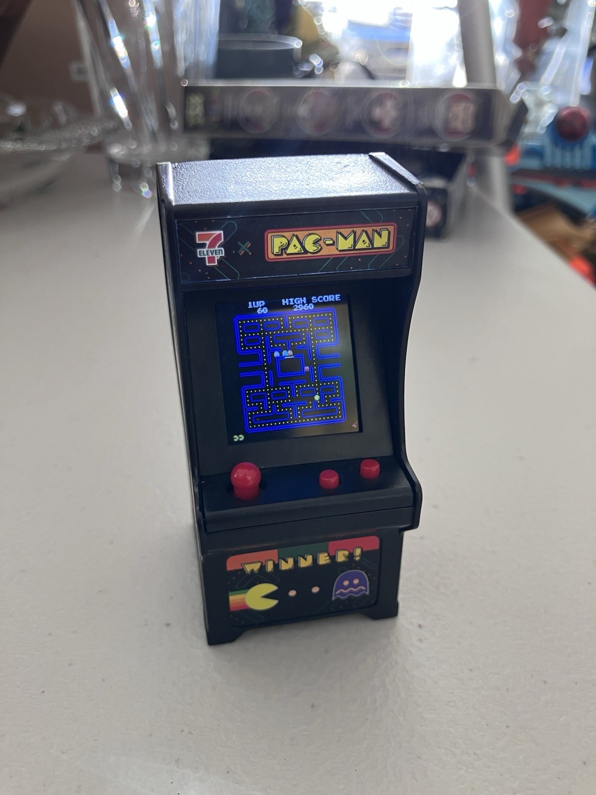 Super Impulse Smallest Tiny Arcade PacMan X 7-Eleven Collaboration VERY RARE