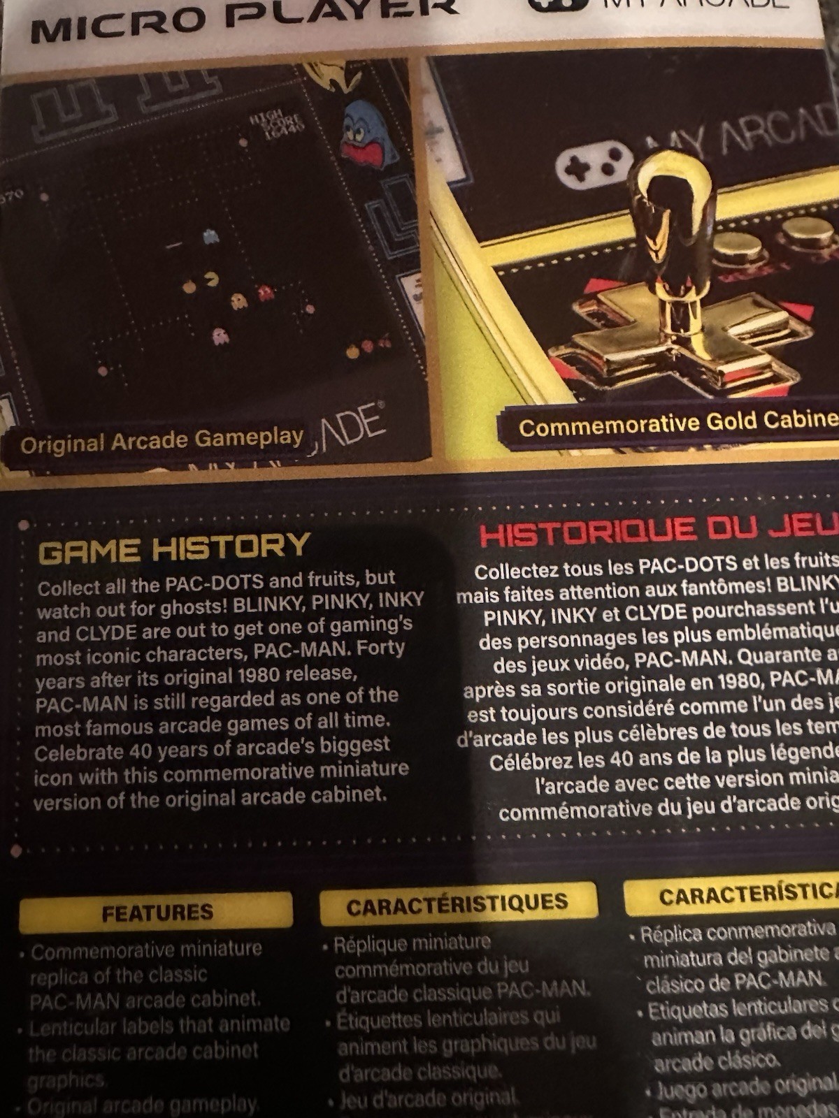 Pac-Man 40th Anniversary Arcade Micro Player