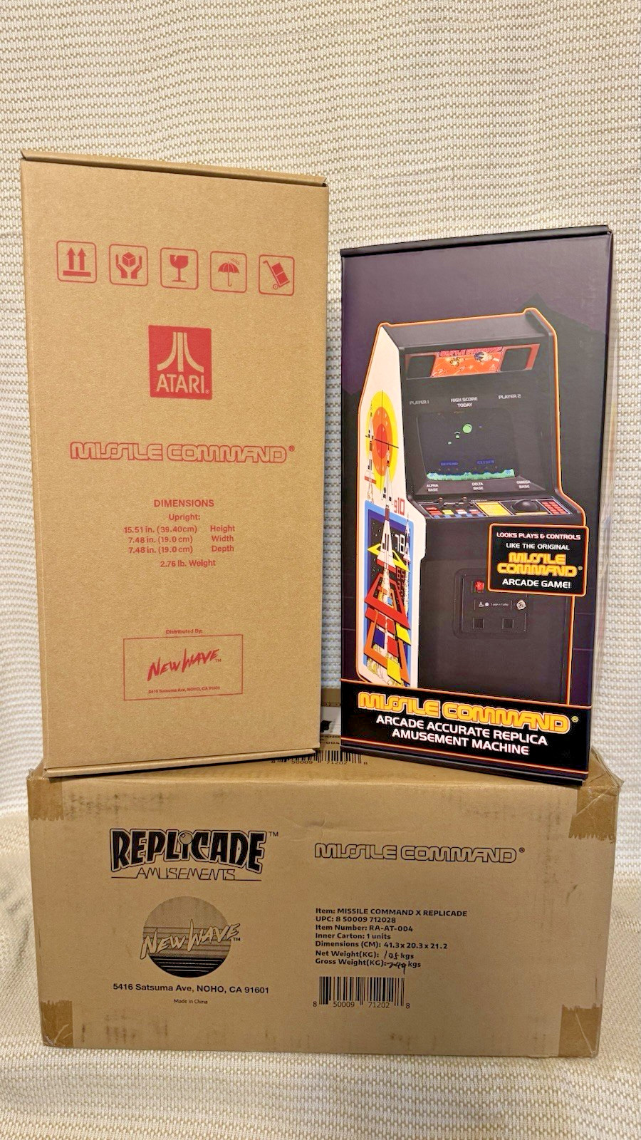 Missile Command x RepliCade – New Wave Toys – Open Box – FREE SHIPPING!!
