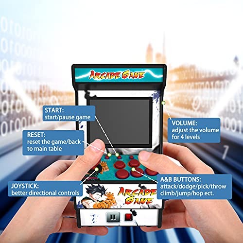 Mini Arcade Machine 156 Games 2.8 Inch TV Output