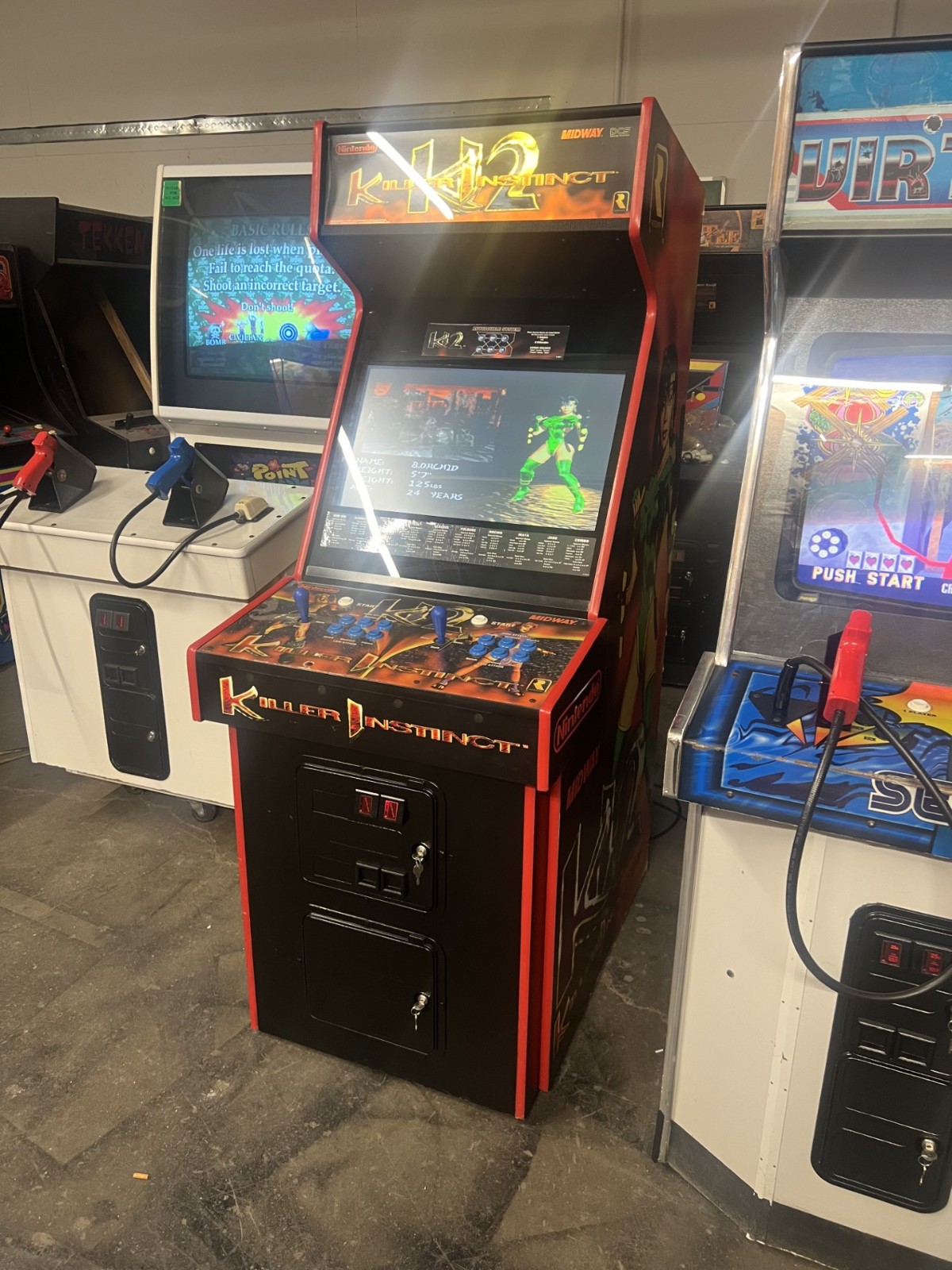 KILLER INSTINCT I & II ARCADE MACHINES by MIDWAY (ARCADE BUNDLE – BOTH MACHINES)