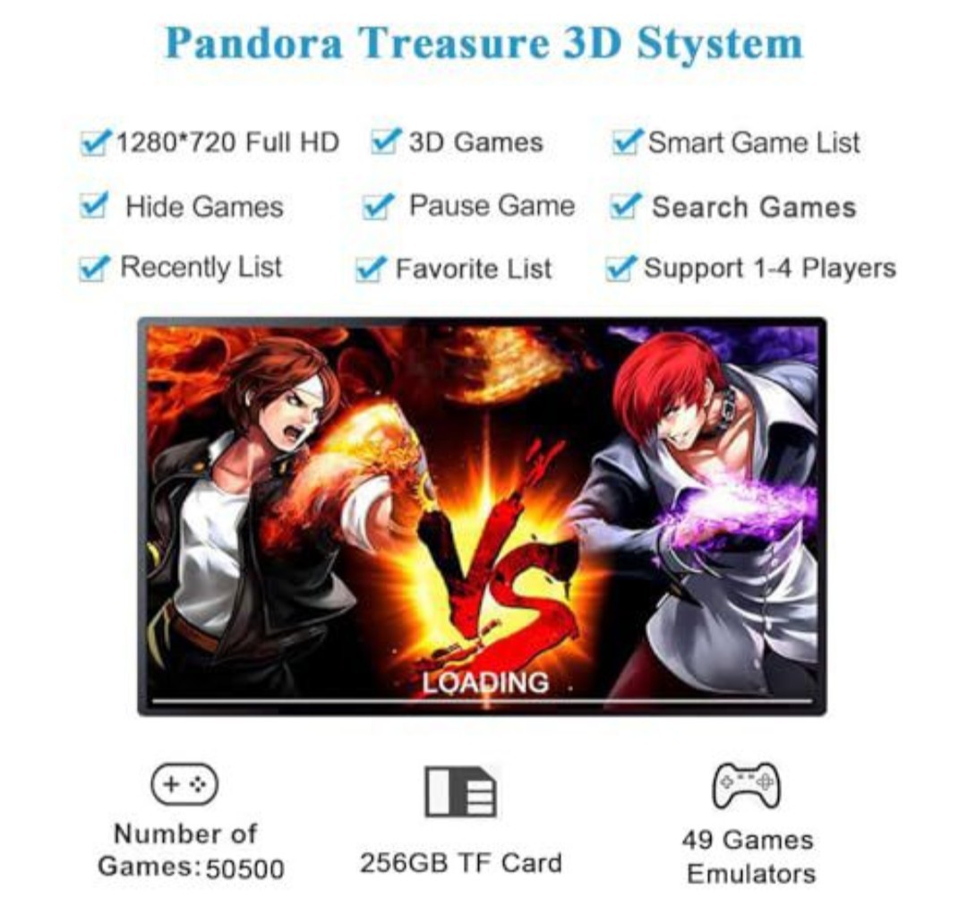 GWALSNTH 50500 in 1 Pandora Box Ultra Arcade Games Console, Plug and Play Video
