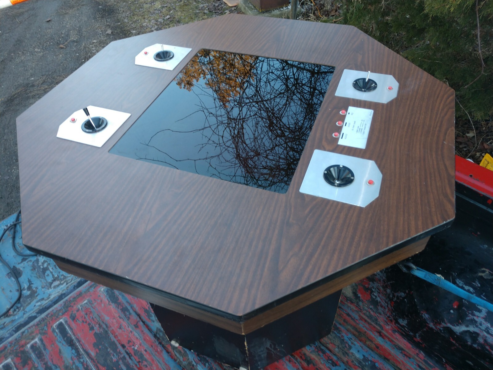 1970 s Rare 4 Player PONG Cocktail Table Arcade Game CRT COIN