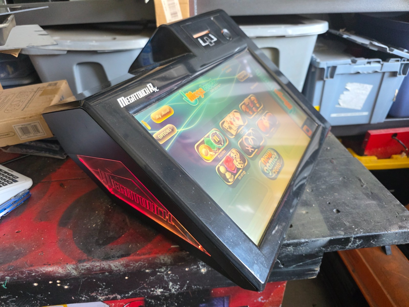 MEGATOUCH MEGA TOUCH RX ION 2011 COMMERCIAL VIDEO ARCADE GAME