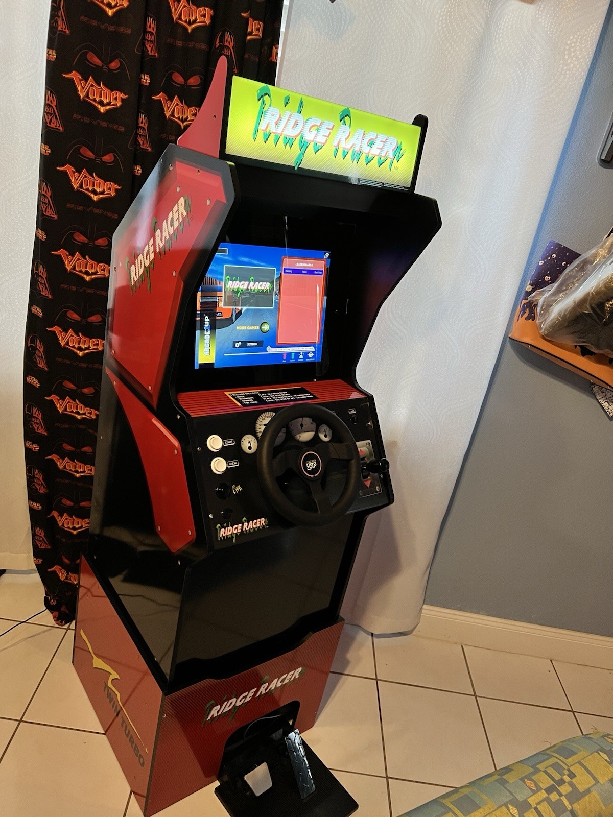 Arcade 1up Ridge Racer 5 in 1 Cabinet With Rumble steering Wheel, Lit & Riser 🔥