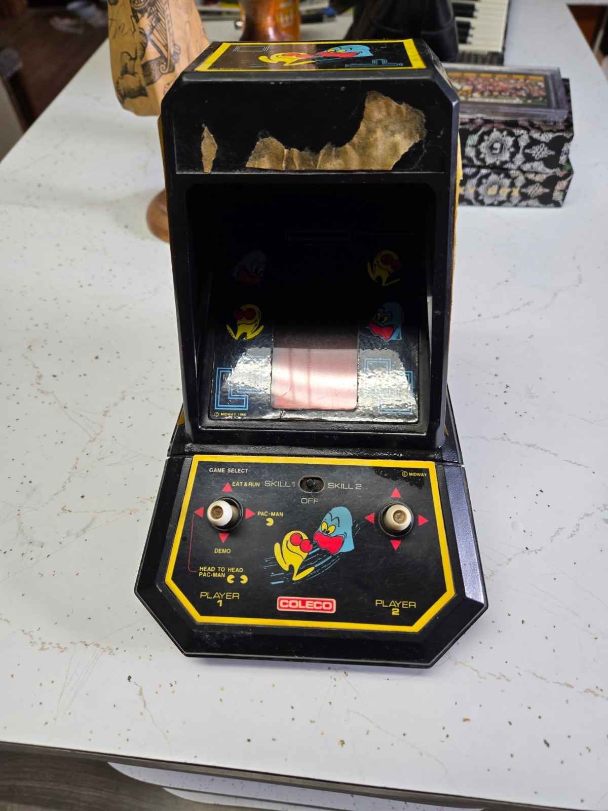 Coleco Pac-Man 1981 Tabletop Arcade Game Midway Vintage Tested Working