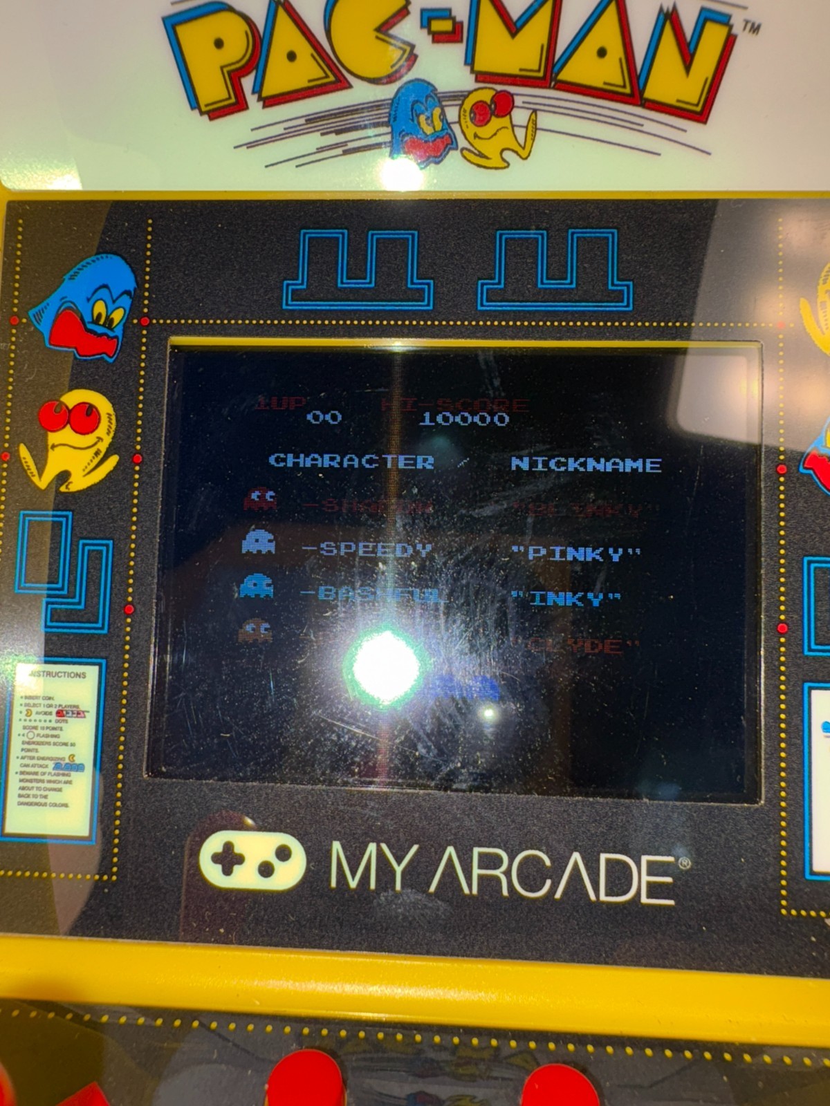 Pac-Man Mini Arcade Game. My Arcade. Batteries Included.