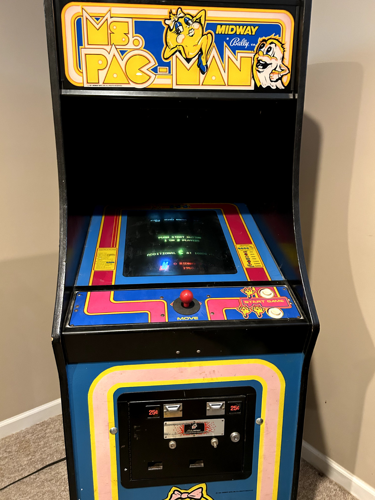 Arcade1up Class of 81′ Deluxe Arcade Game – Blue, Working, Original Game Board