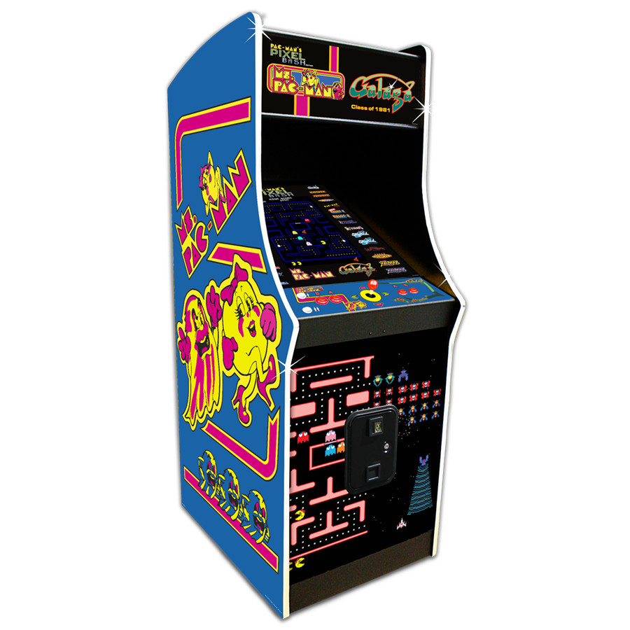 Ms. Pac-Man Galaga Pixel Bash Edition Arcade Game Multicade Machine