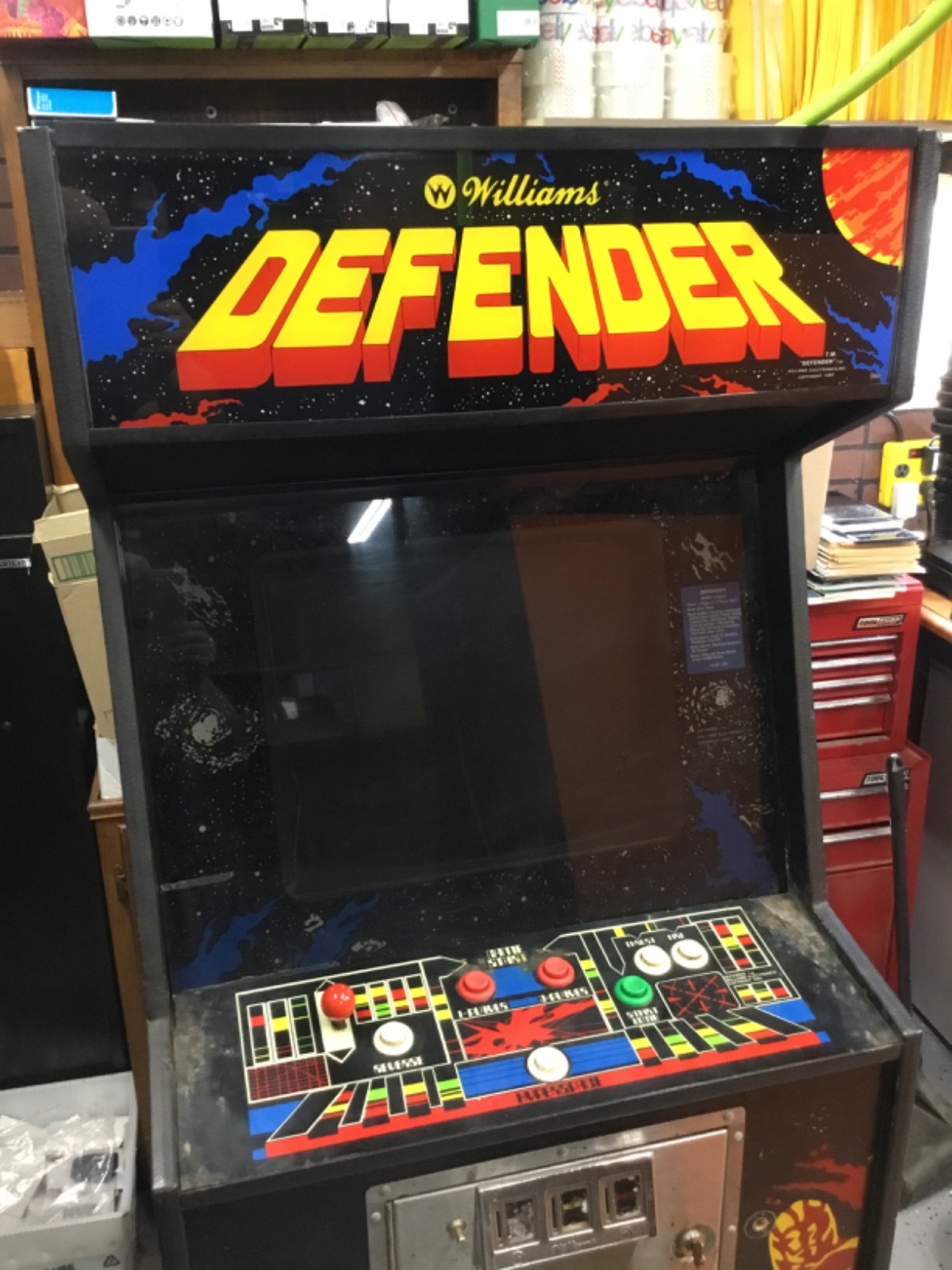 DEFENDER Arcade, Good Working Original Video Game cabinet