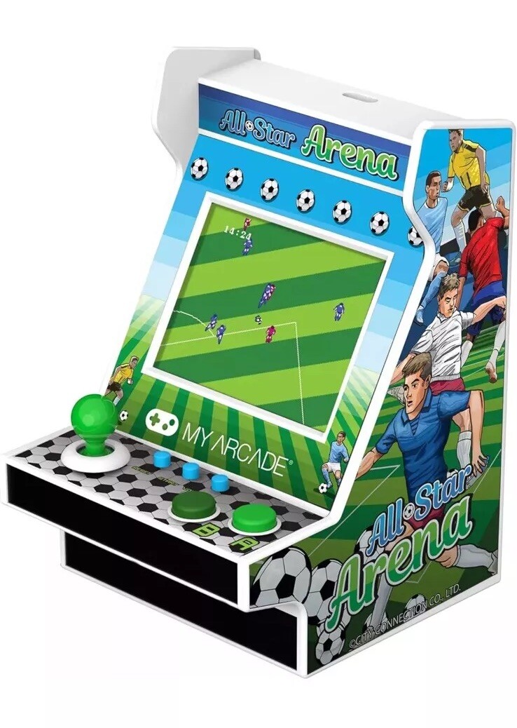 Jaleco MY ARCADE All Star Arena PICO Player 2″ Fully Playable 100+ Games NIB