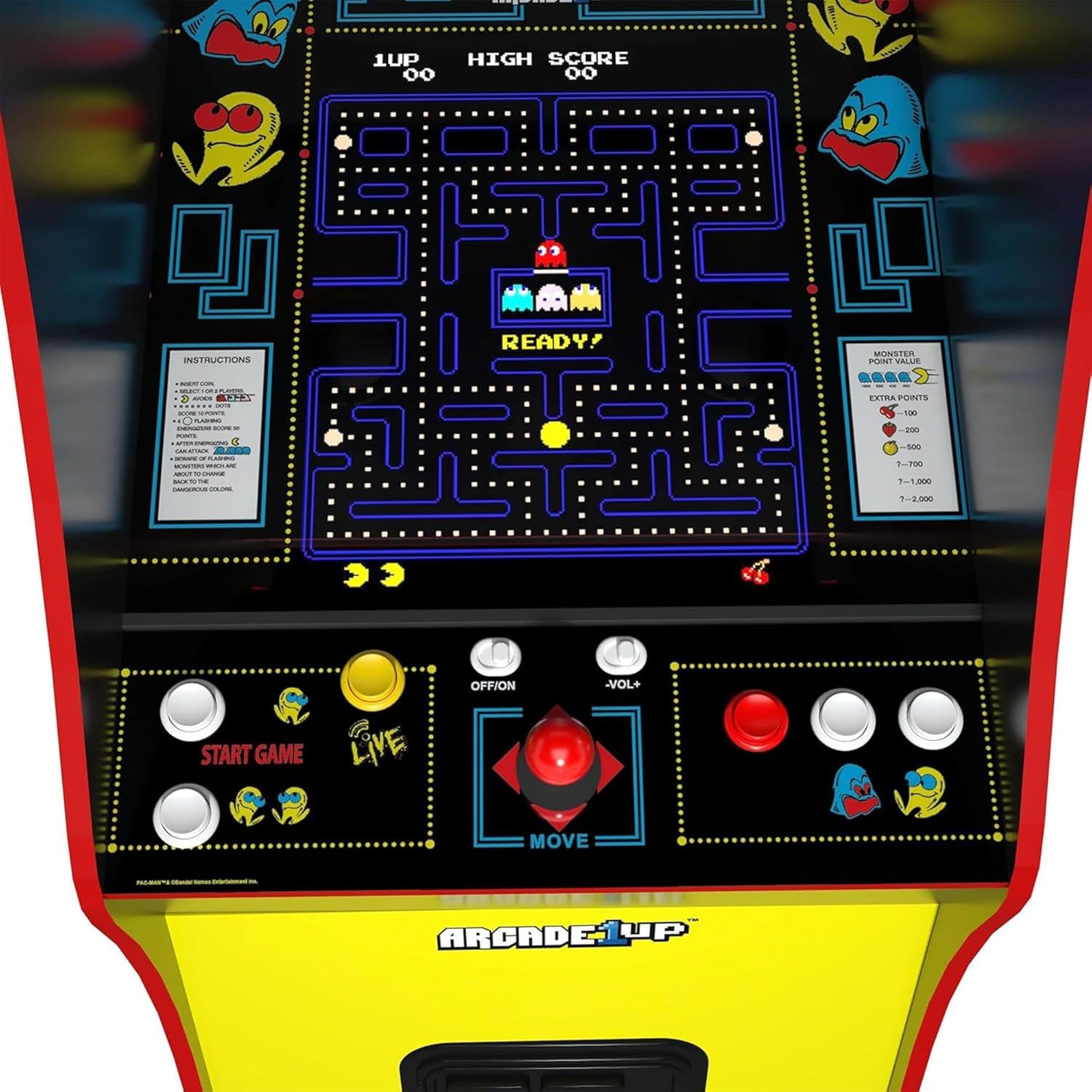 Pac-Man Deluxe Arcade Machine for Home – 5 Feet Tall – 14 Classic Games