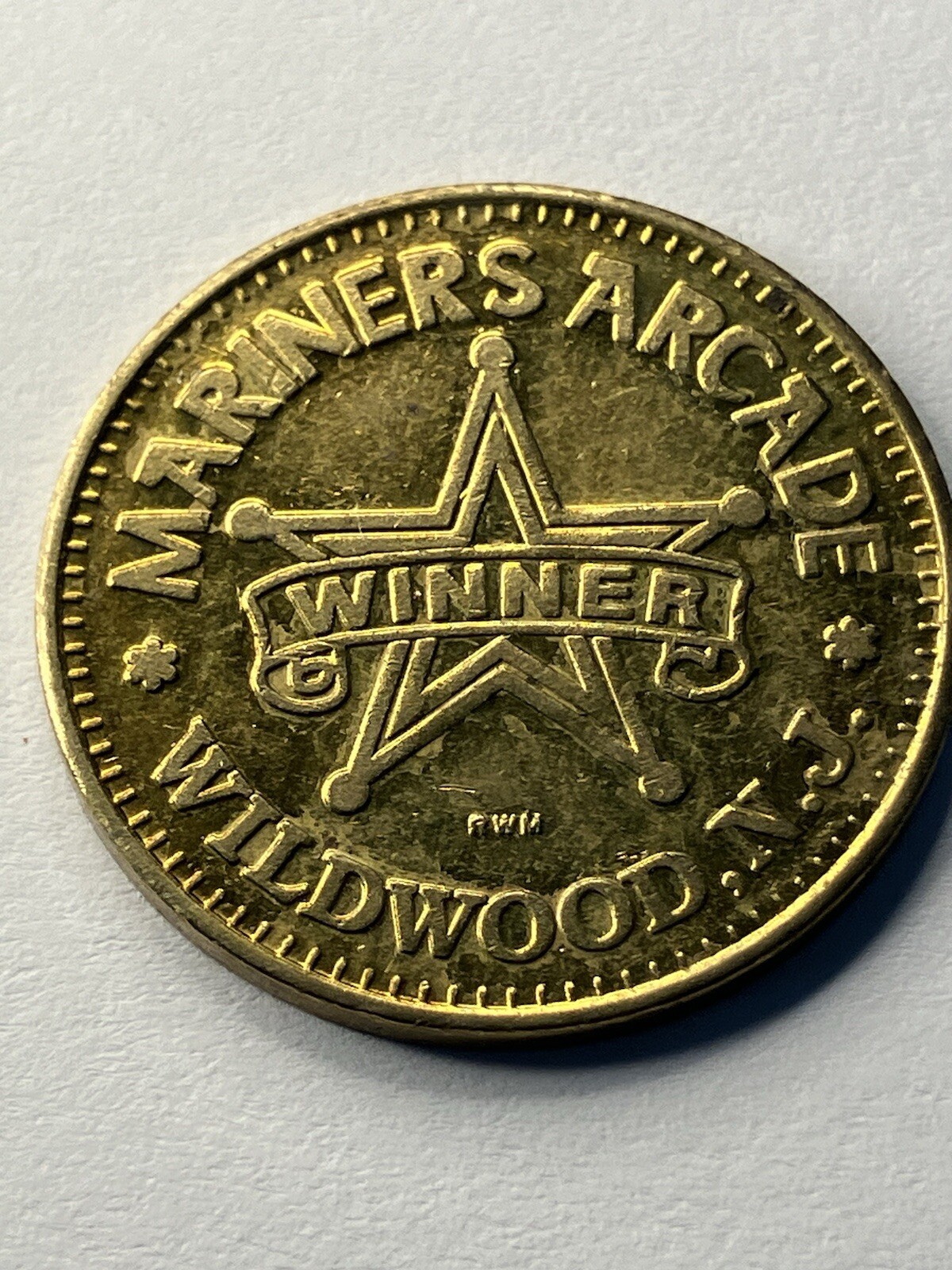 Wildwood New Jersey Mariners Arcade, Boardwalk Arcade Token 5 POINTS #tn1