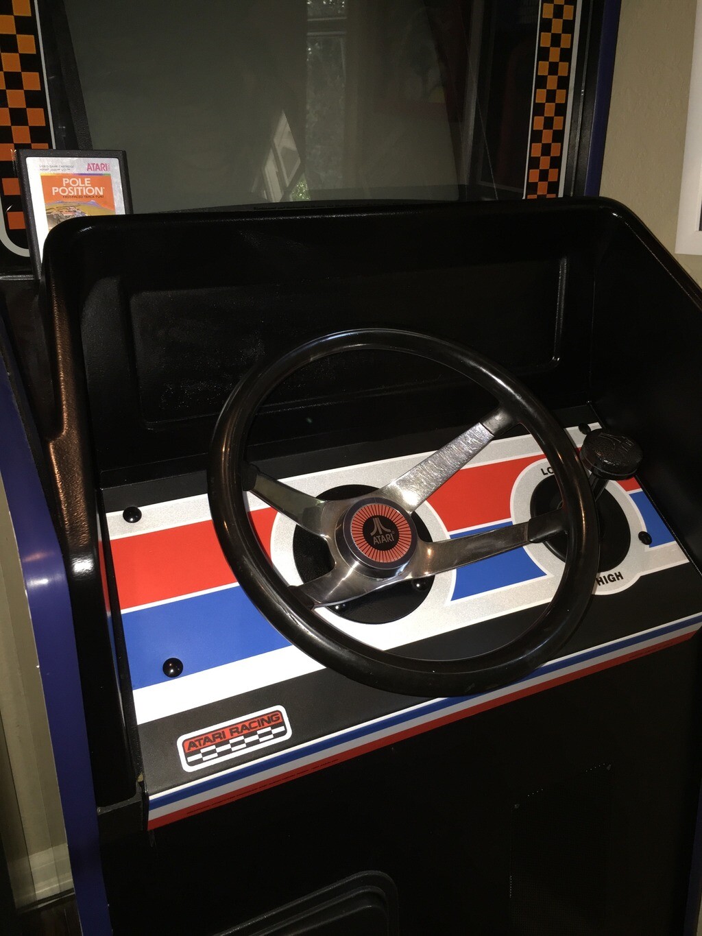 Atari Arcade Steering Wheel Center Decal Sticker – Pole Position – RED