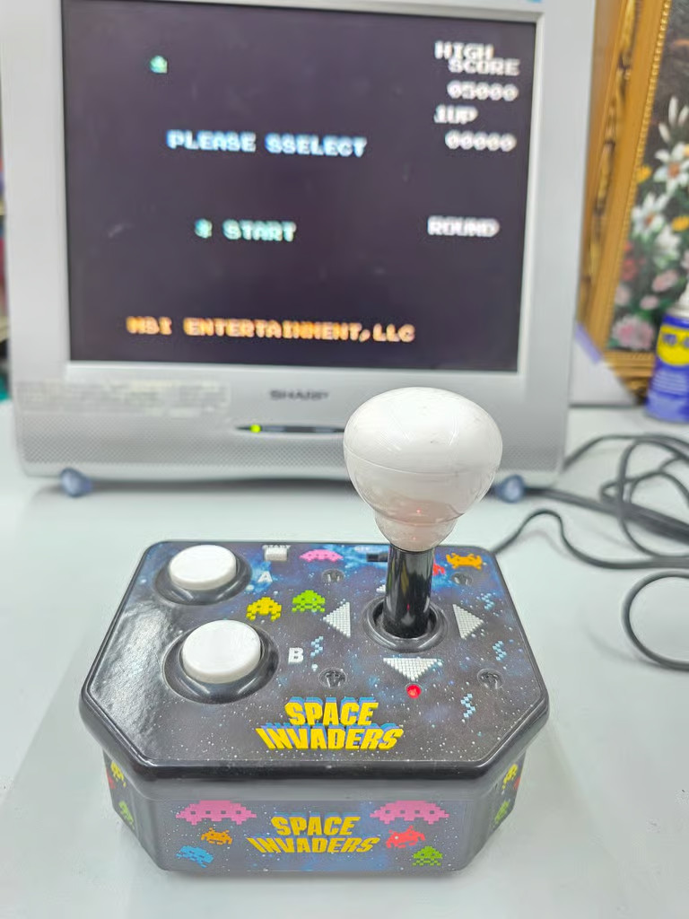 Taito Space invaders Video Game 5642 Plug N Play Arcade Joy Stick Tested Works