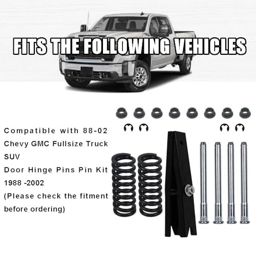 Complete Door Hinge Repair Kit for Chevy GMC – Pin, Bushing, Spring & Tool – Fit