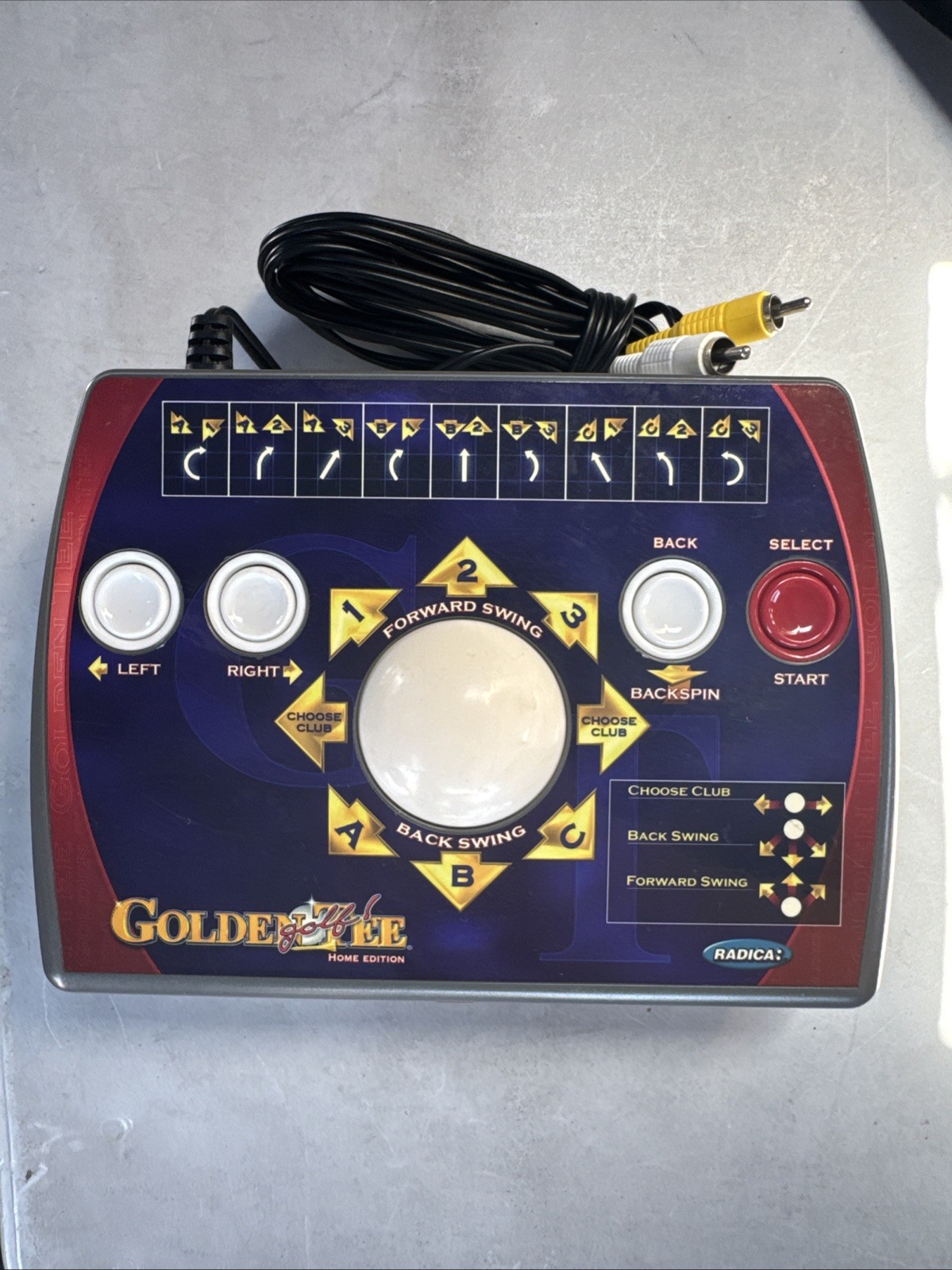 Radica GOLDEN TEE Golf Home Edition Plug and Play TV Video Game 2005 TESTED READ