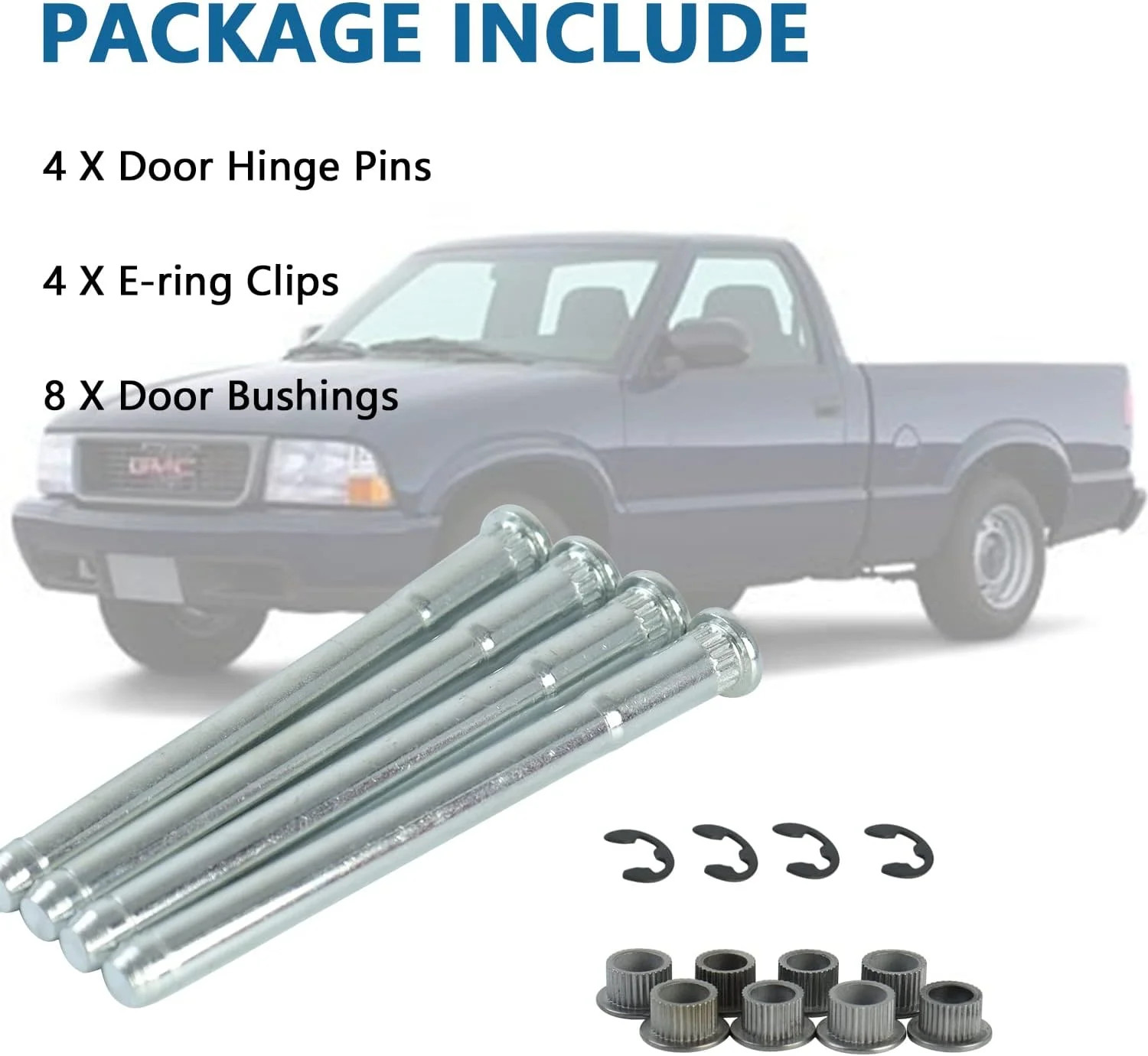 Door Hinge Pin and Bushing Repair Kits Compatible with Pickup Blazer Door Hinge