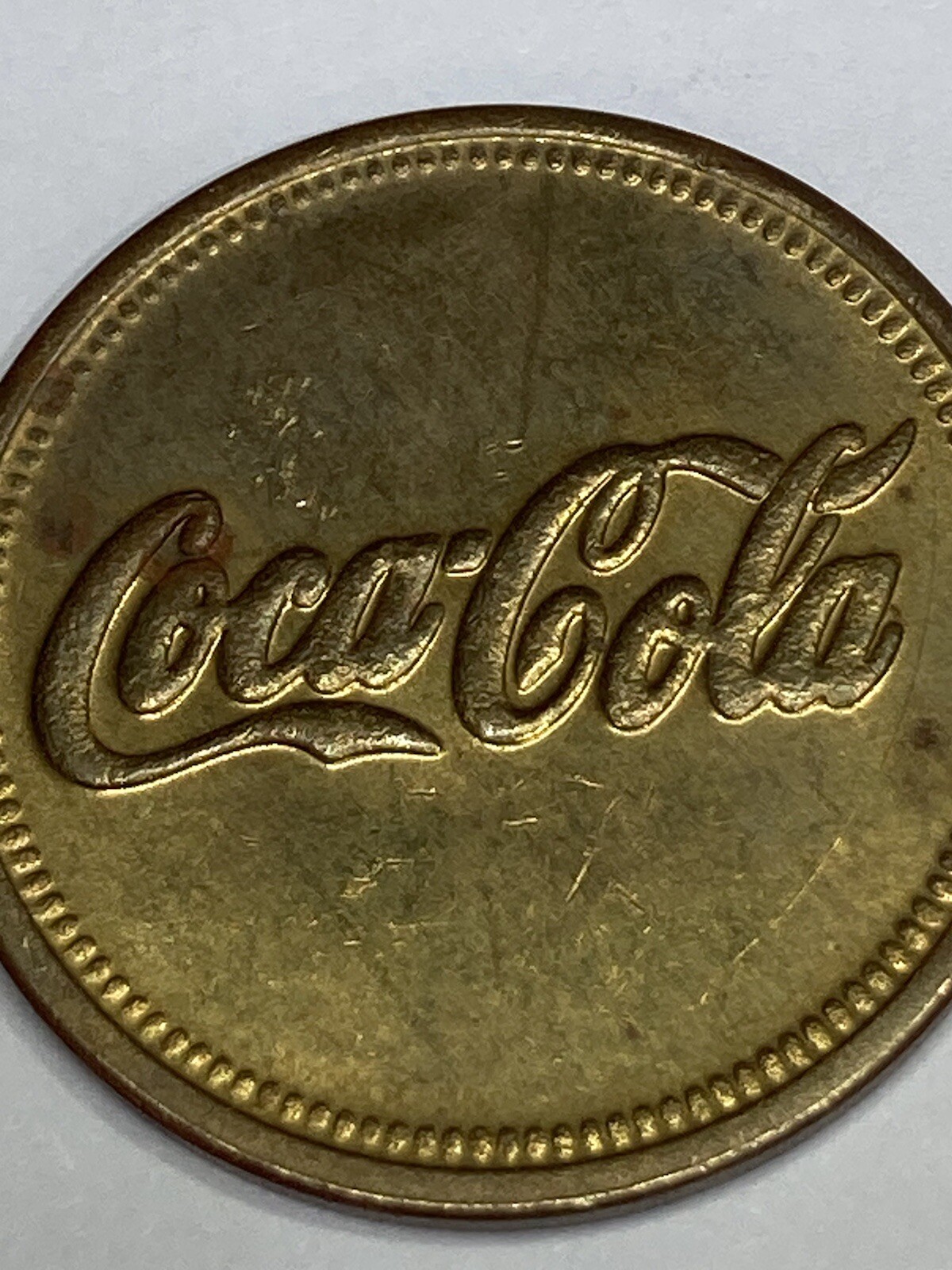 SCARCE PALACE PARK COCA-COLA ARCADE TOKEN IRVINE CALIFORNIA OBSOLETE #qe1