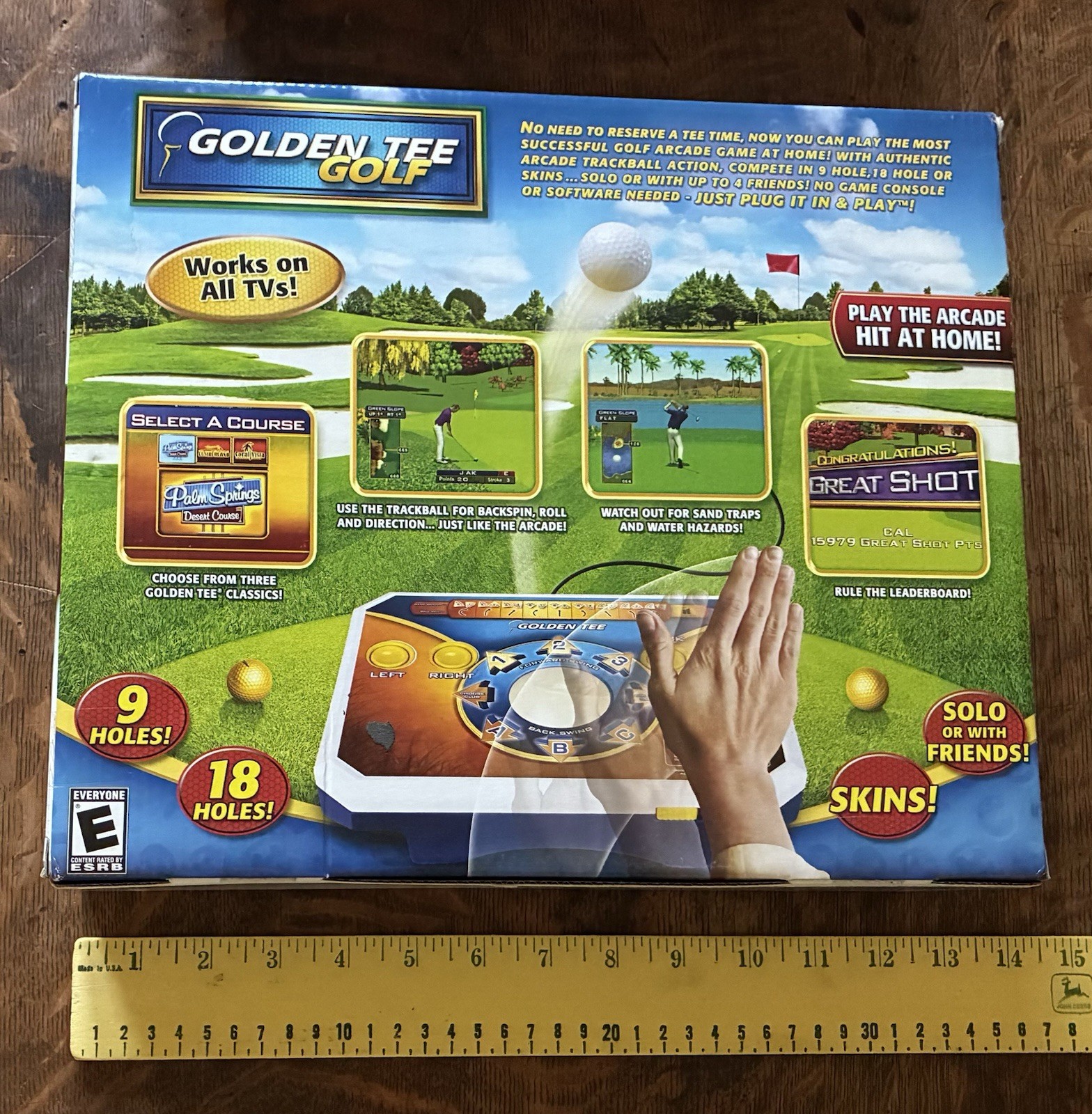 Golden Tee Plug and Play TV Arcade Game by Jakks