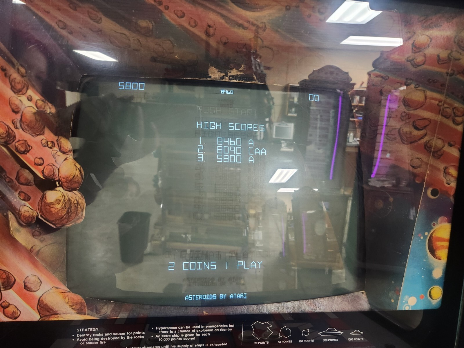 Asteroids Arcade Game