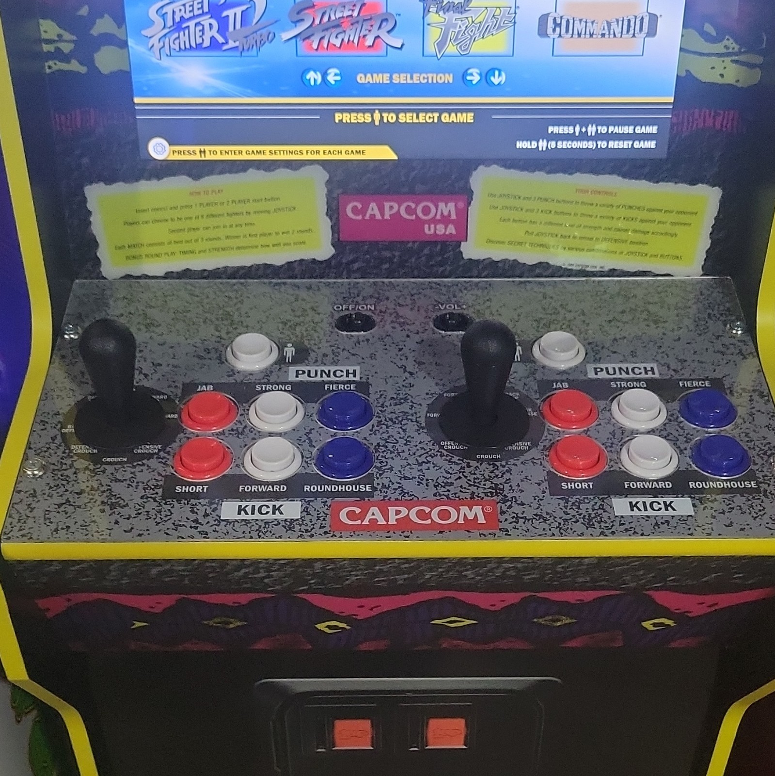 Arcade1Up Street Fighter II Capcom Video Arcade Machine Cabinet Reproduction