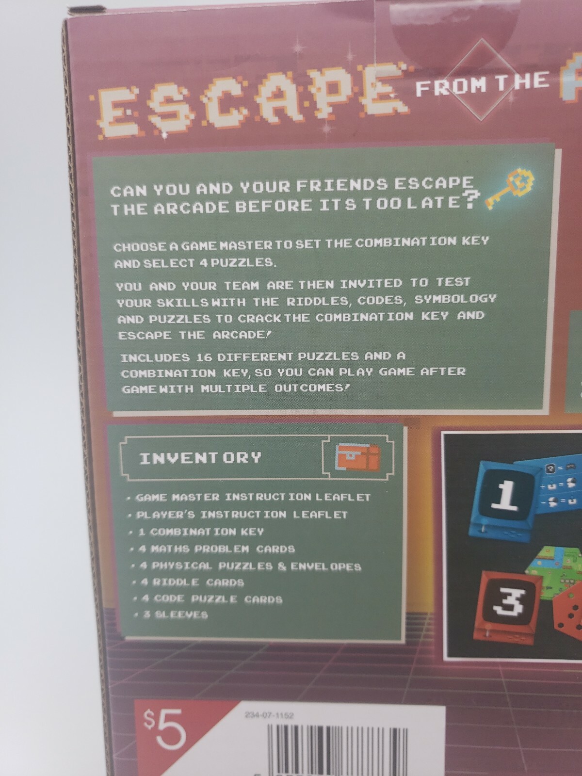 Paladone Escape from the Arcade The Game, Riddles & puzzles game BRAND NEW