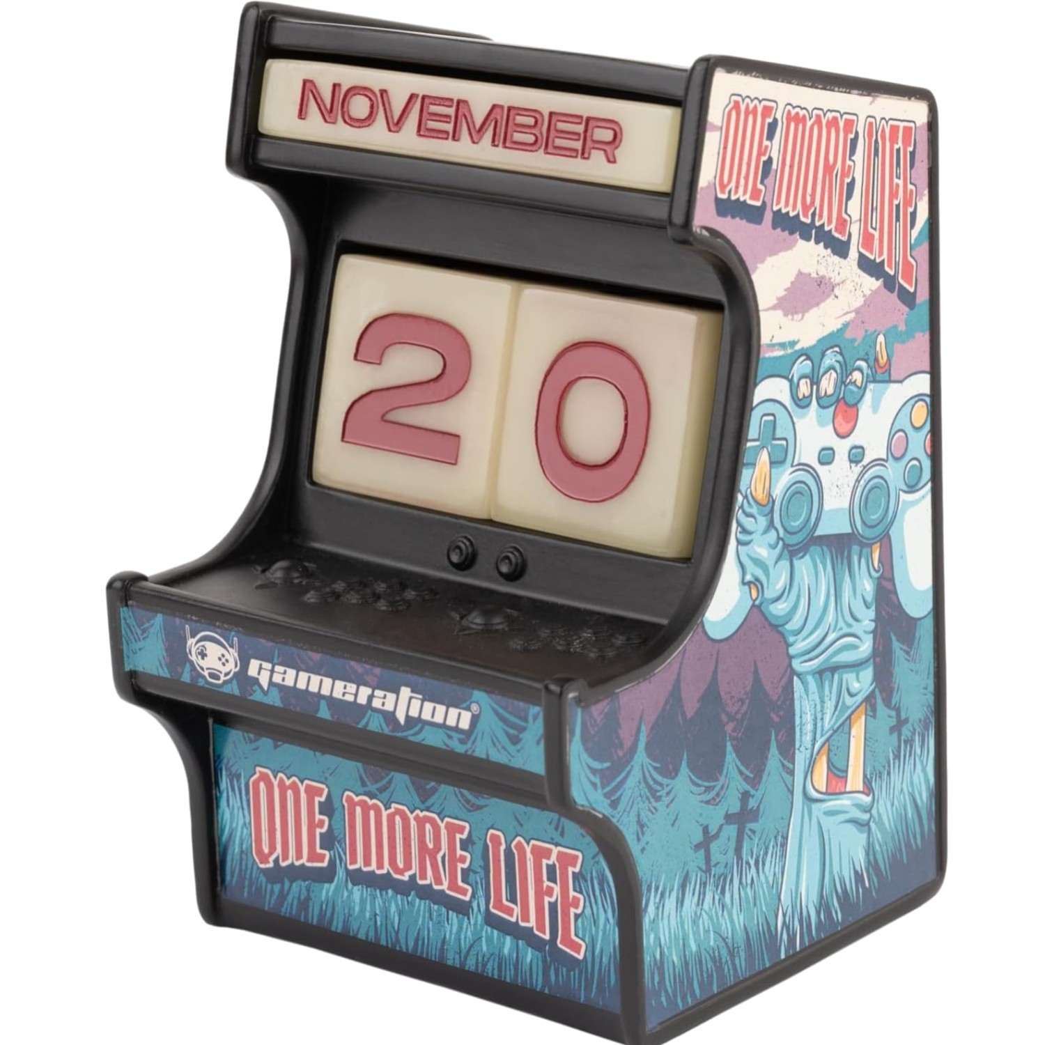 Handcrafted 3D Perpetual Calendar with Interchangeable Date Blocks – Mini Arcade