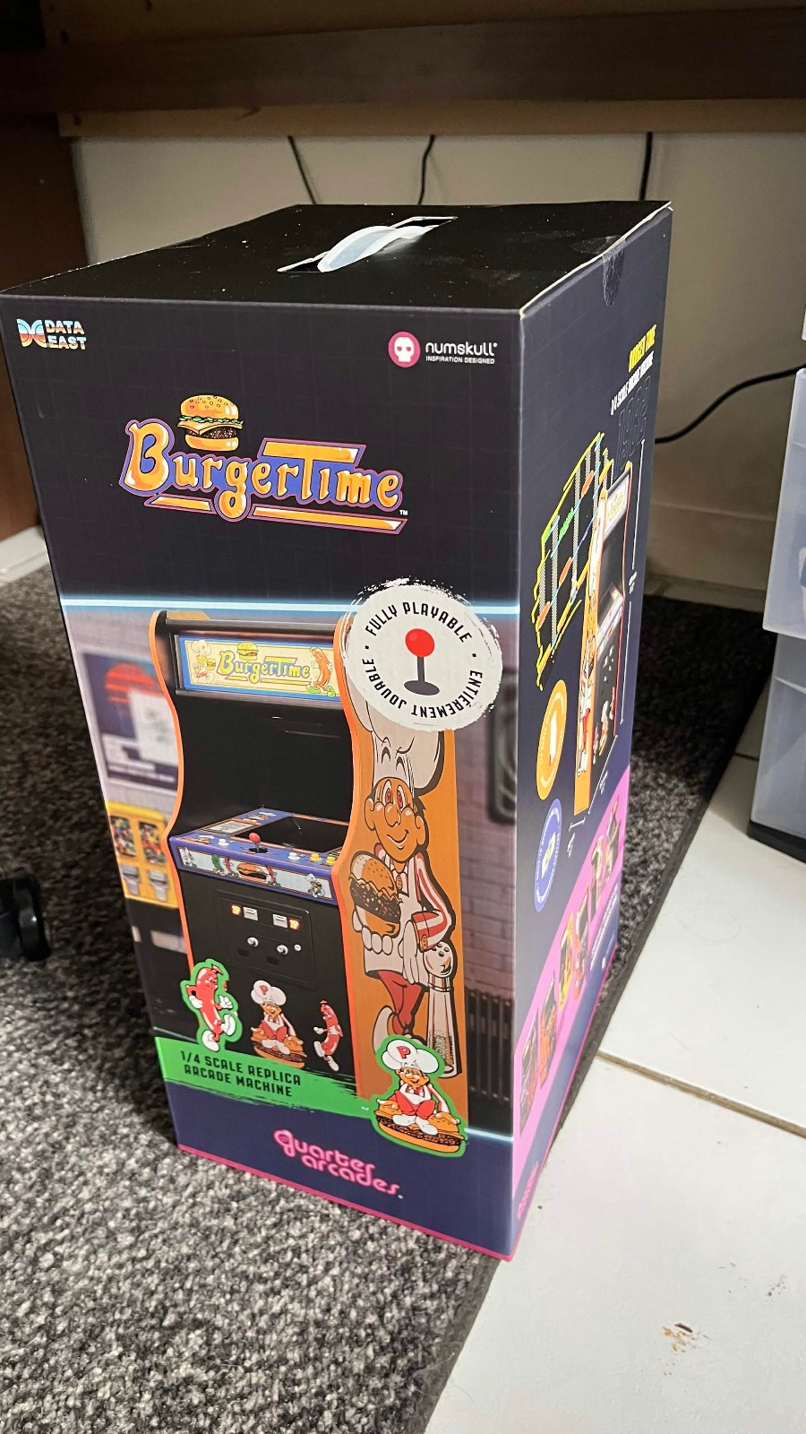 Numskull Quarter Arcades Burger Time Collector’s Edition Mini Arcade – NISB