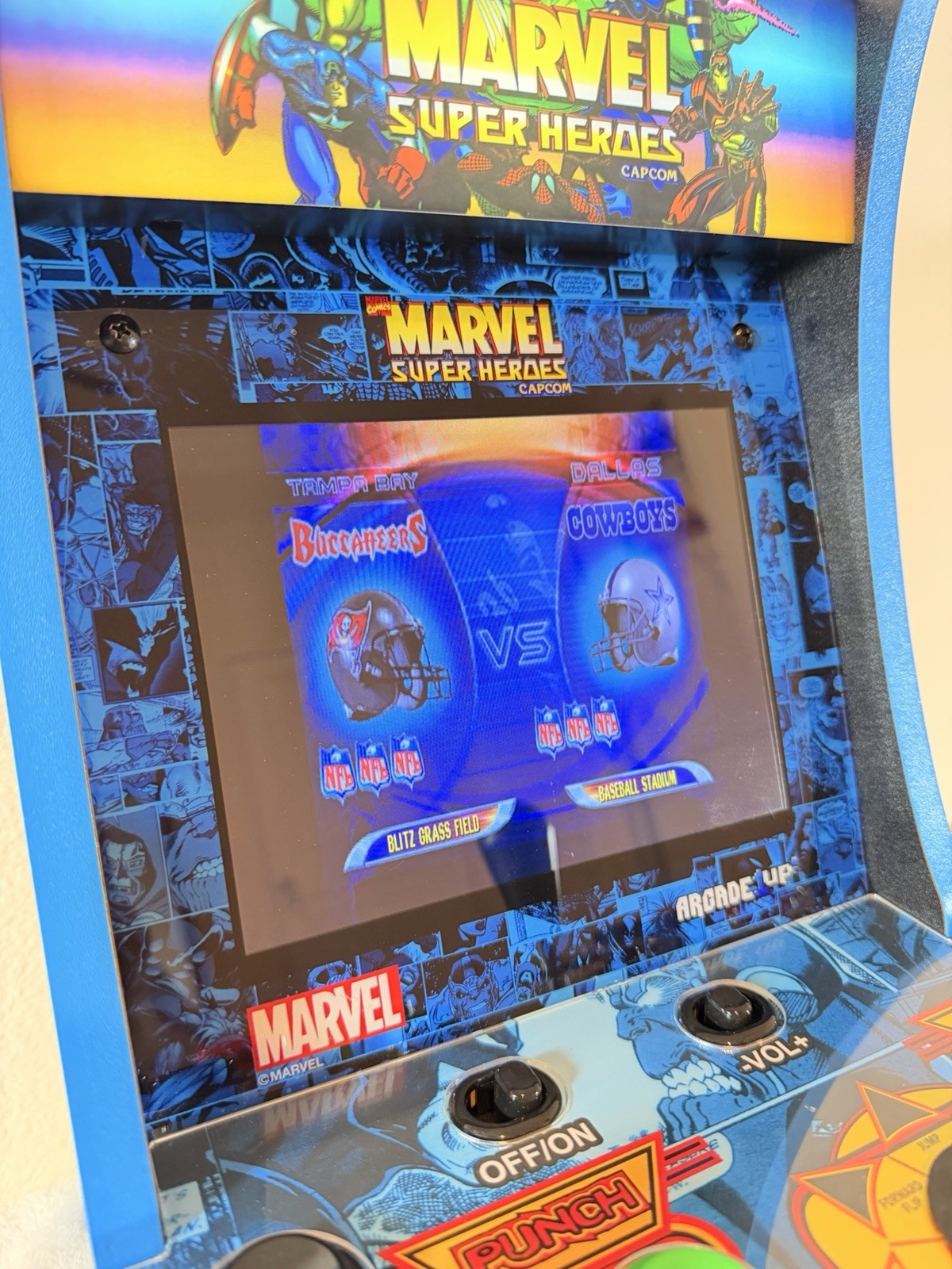 ARCADE 1UP MARVEL SUPER HEROES COUNTERCADE SOFT MODDED W/ 400 GAMES!! 🔥 🔥 🔥