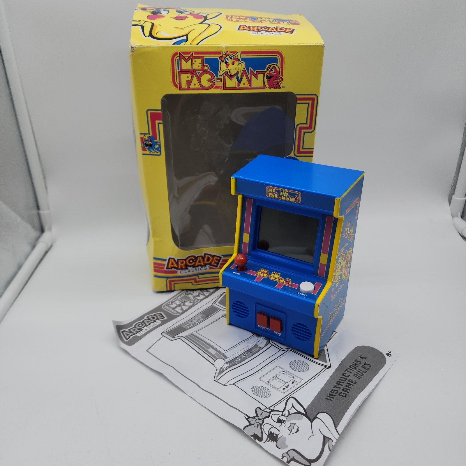 Arcade Classics Ms.Pac-Man Hand Held #09615 Retro Mini Arcade Game 2018 TESTED