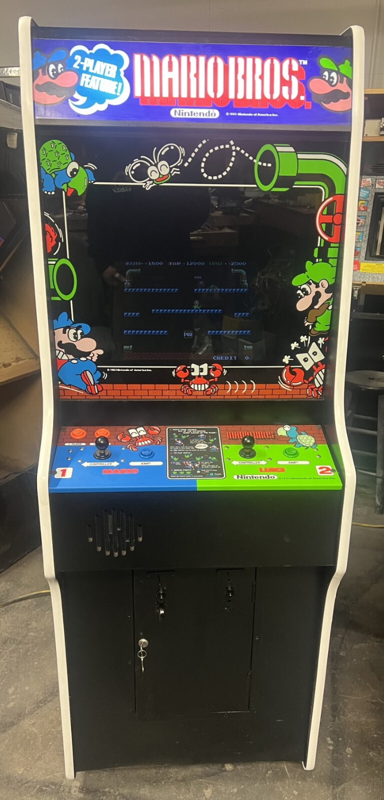 MARIO BROS ARCADE MACHINE by NINTENDO 1983 (Excellent Condition) *RARE*