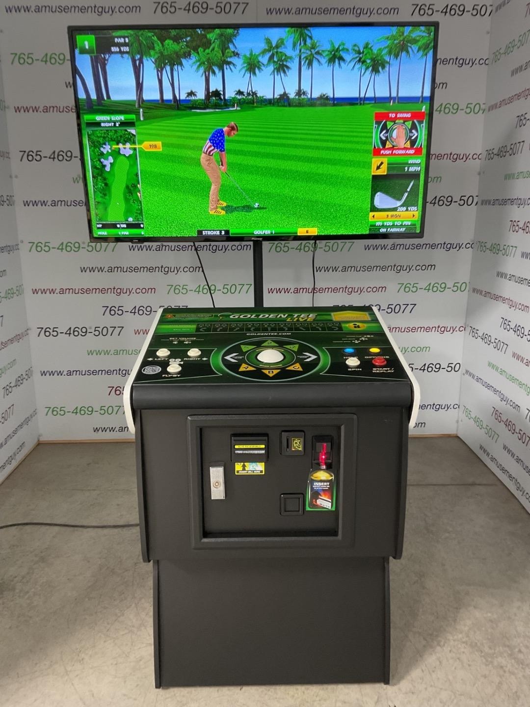 2022 Golden Tee Pedestal by Incredible Technologies COIN-OP Arcade Video Game