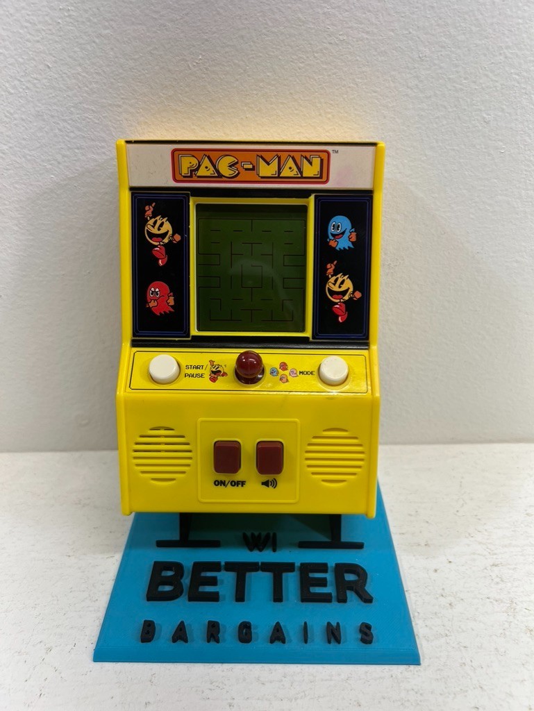 Pac-Man Mini Arcade Game 6″ Handheld Machine Basic Fun Battery Operated *Tested*