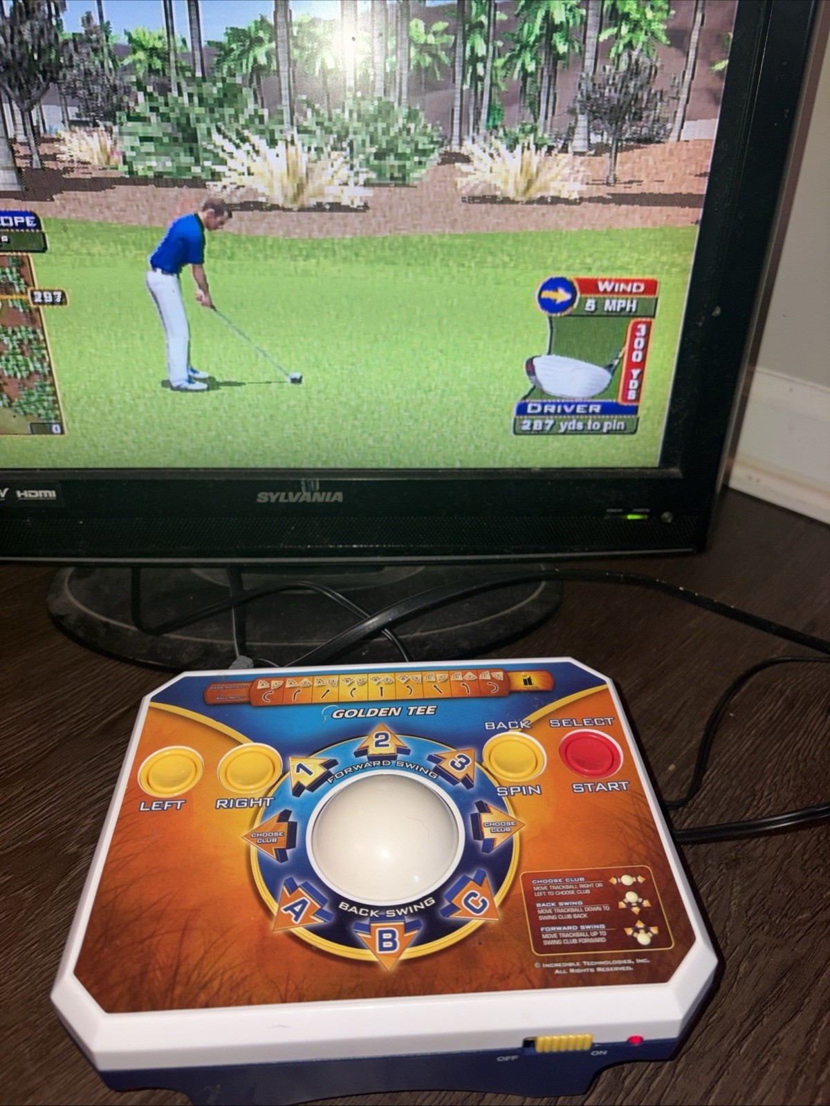 Golden Tee Golf Plug & Play Home TV Game Edition 2011 Jakks Pacific – Tested