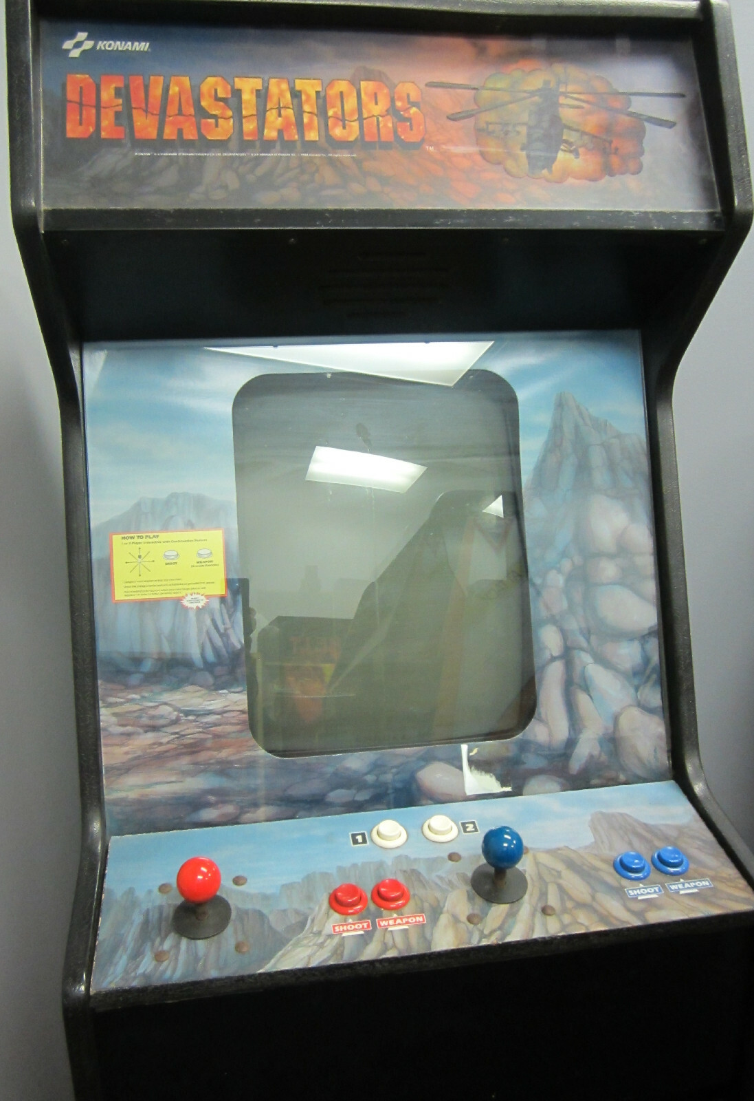 DEVASTATORS ARCADE MACHINE by KONAMI 1988 (Excellent Condition) *RARE*