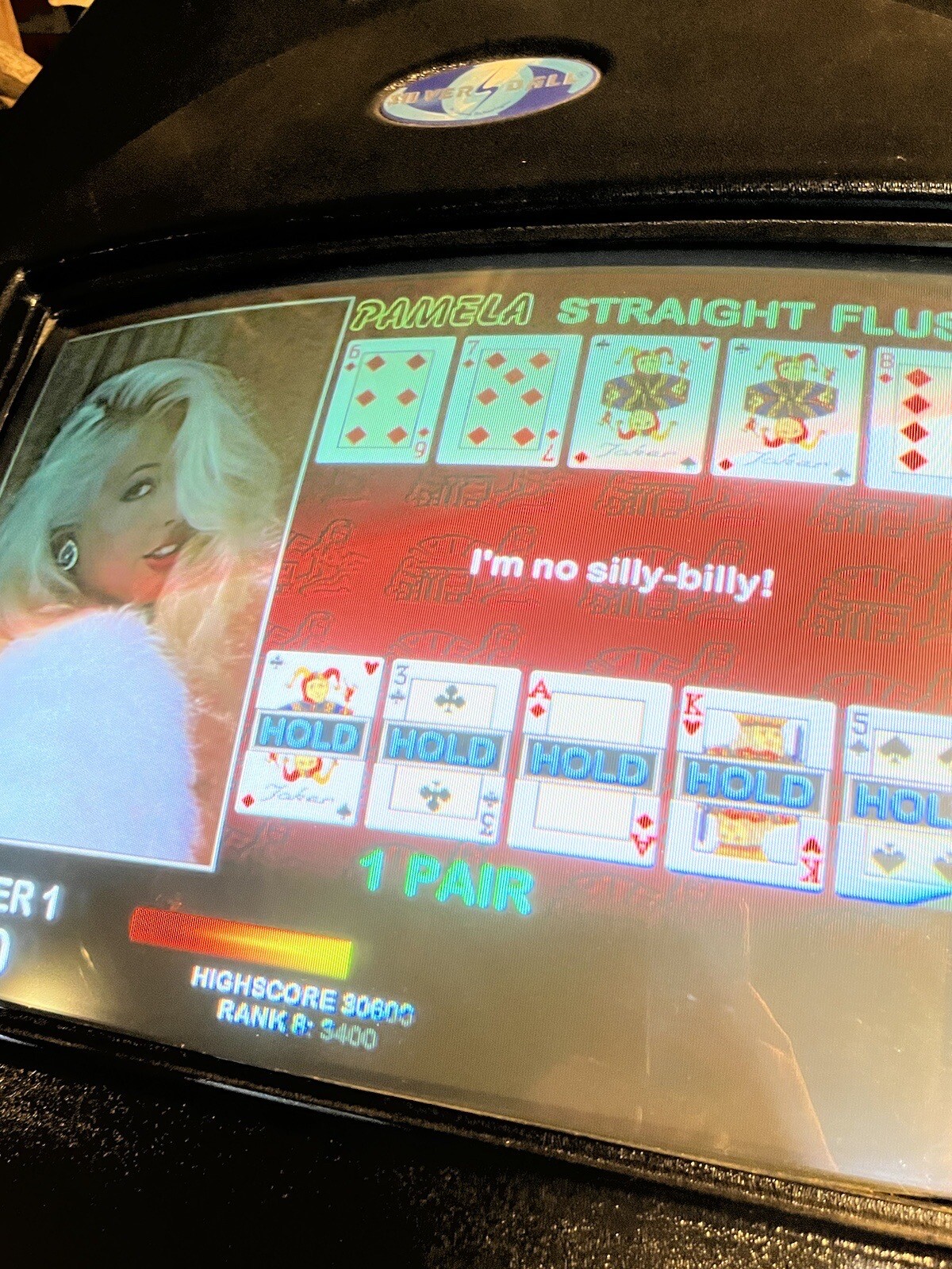 Arcade Machine Touchscreen Photo Hunt Multi Game Silver Ball 1990s Man Cave VTG