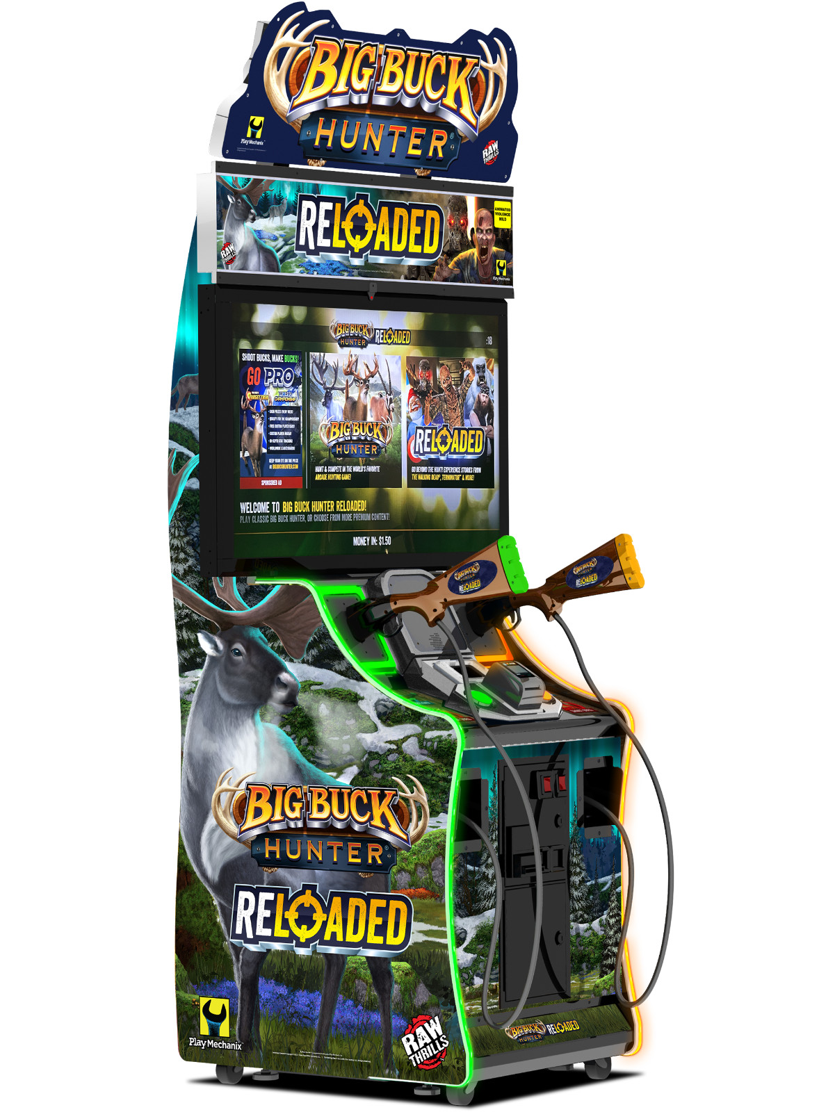 Big Buck Hunter Reloaded 42″ Mini Arcade Game Online with new Mountain Goat