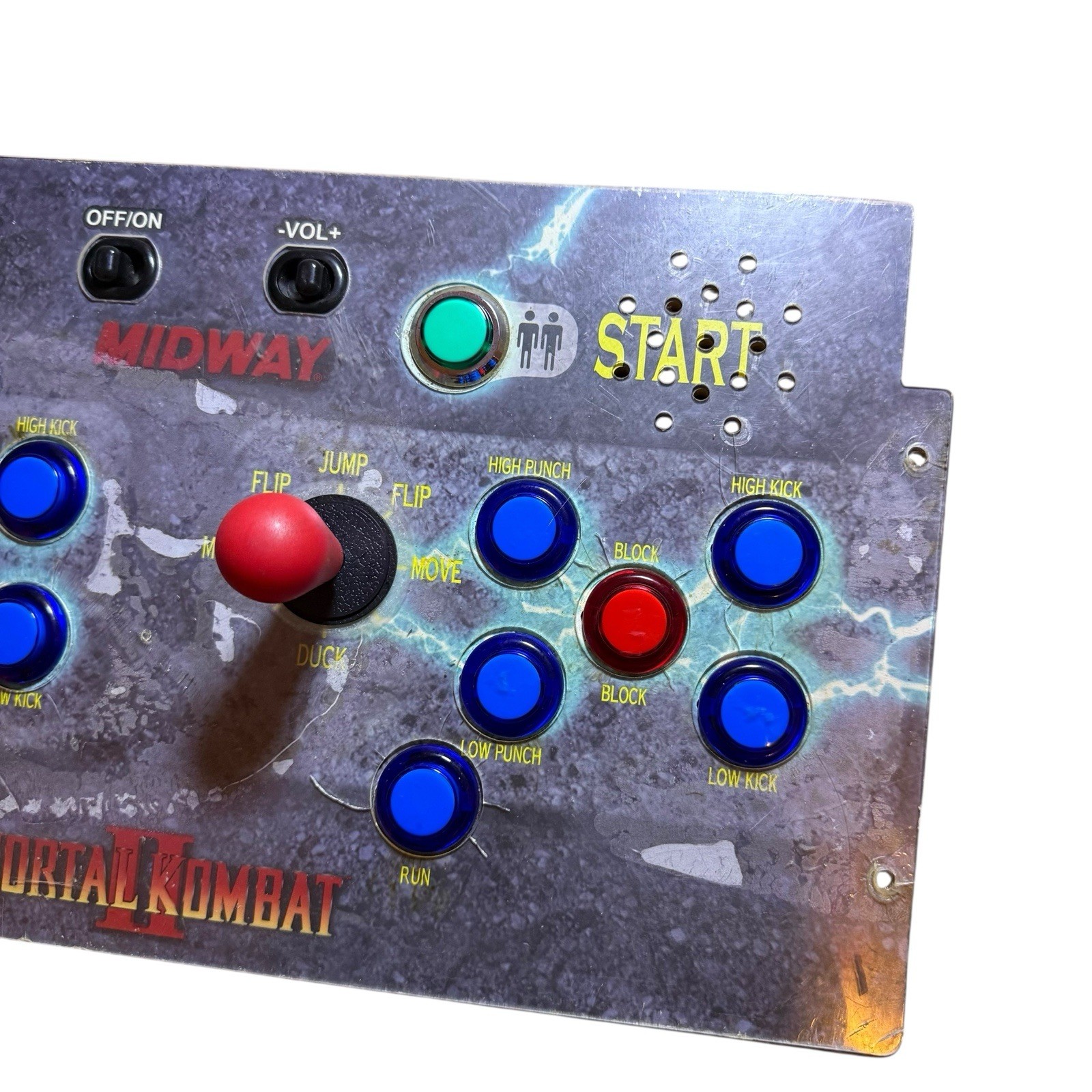 Arcade1Up Mortal Kombat II Control Deck Panel 2-Player MK2 NO CABLES
