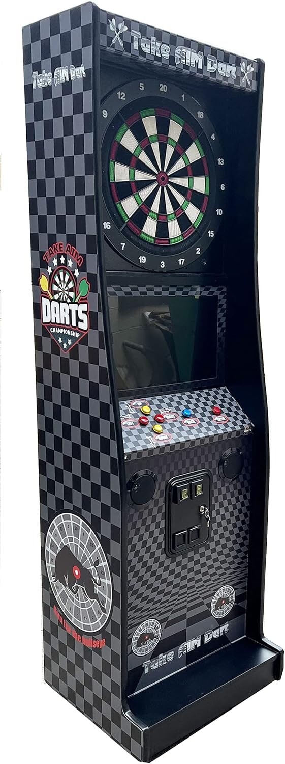 Take Aim Electronic Coin Operated Dart Board for commercial & home-LCD Monitor