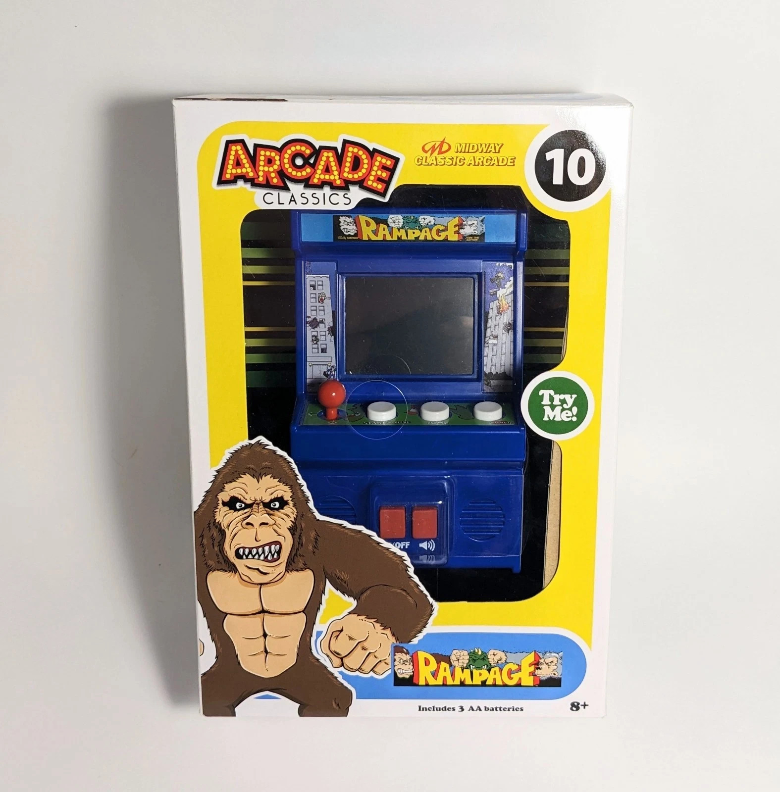 Arcade Classics Rampage #10 Handheld Mini Cabinet Basic Fun