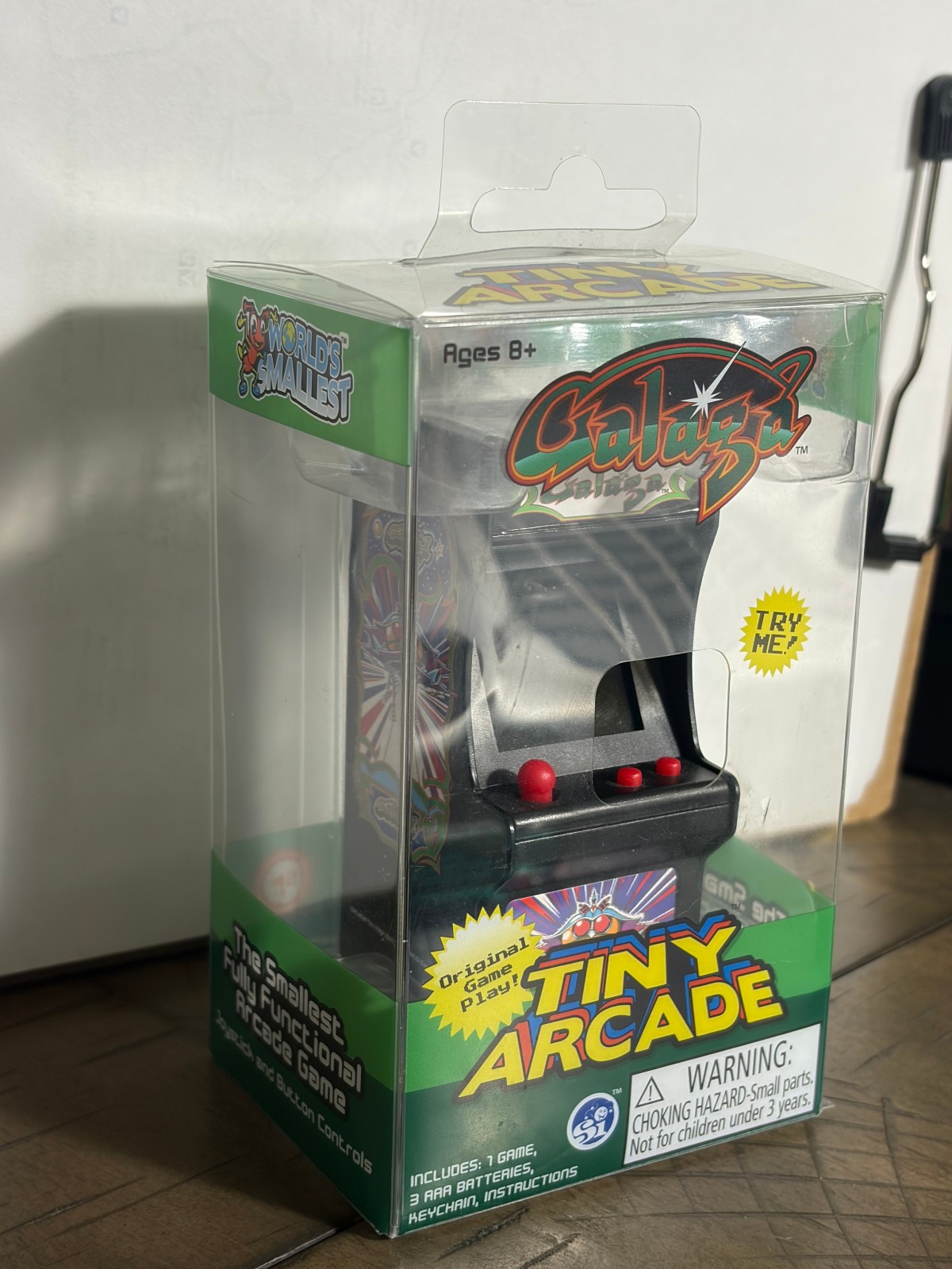 Galaga Miniature Arcade Game NEW Tiny ARCADE Battery Power palm size 1/18 scale