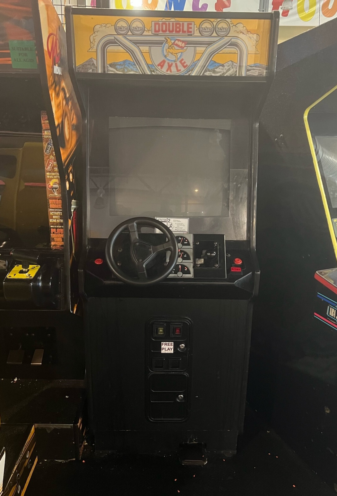 DOUBLE AXLE ARCADE MACHINE by TAITO 1990 (Excellent Condition)