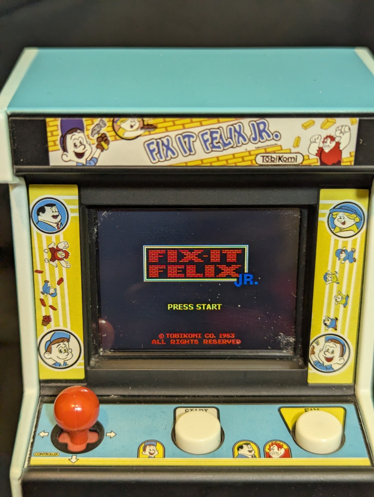 Disney Fix It Felix Jr Mini Arcade Game Machine Wreck It Ralph