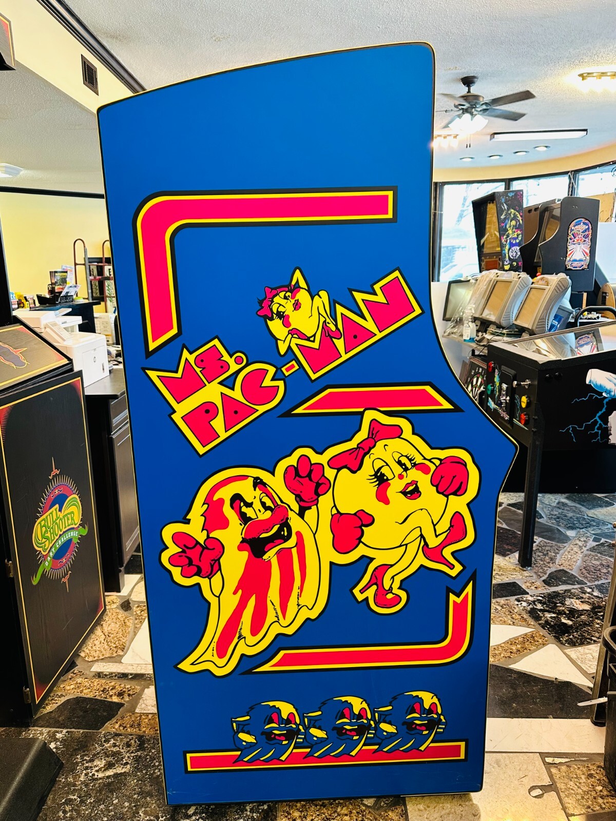 Ms Pacman Arcade Game, Lots Of New Parts,Free shipping